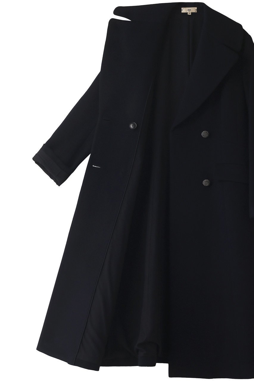 【エムダブリュー/MW】のソフトウール ダブル ロングコート 人気、トレンドファッション・服の通販 founy(ファニー) 　ファッション　Fashion　レディースファッション　Fashion for Women　アウター　Coat / Outerwear Collection　コート・ロングコート・ピーコート　Long Coats, Peacoats & More　スタイリッシュ　Stylish, Fashionable　ダブル　Double, Double-Breasted　マニッシュ　Mannish, Boyish　ロング　Long, Long-Length　エレガント 上品　Elegant　other-6|ID: prp329100004888003 ipo3291000000036502045