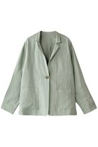 【ナナデコール/nanadecor】のKOカラーリネンジャケット 人気、トレンドファッション・服の通販 founy(ファニー) ファッション Fashion レディースファッション Fashion for Women アウター Coat / Outerwear Collection レディースジャケット・軽アウター Jackets シンプル Simple, Minimal ジャケット Jacket, Outerwear リネン Linen, Linen Fabric 夏 Summer 春 Spring S/S・春夏 SS, Spring/Summer, Warm Season thumbnail グリーン|ID: prp329100004888011 ipo3291000000036502131