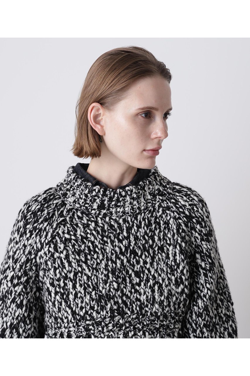 【ヒューエルミュージアム/hueLe Museum】の【hLM】バイカラークロップニット 人気、トレンドファッション・服の通販 founy(ファニー) 　ファッション　Fashion　レディースファッション　Fashion for Women　トップス・カットソー　Cut & Sew Tops　ニット　Knit Tops & Sweaters　カジュアルプルオーバー・ニットトップス　Pullovers & Knit Tops / Casual Pullovers　スリーブ　Sleeve, Long Sleeve / Short Sleeve　タートルネック　Turtleneck, High Neck　ミックス　Mix, Mixed Style　other-5|ID: prp329100004888019 ipo3291000000036502237