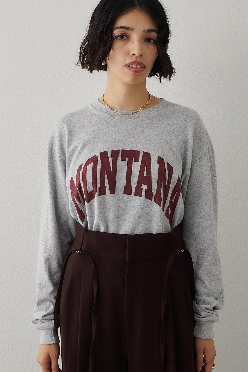 【ウィムガゼット/Whim Gazette】のMONTANAロングTシャツ 人気、トレンドファッション・服の通販 founy(ファニー) 　ファッション　Fashion　レディースファッション　Fashion for Women　トップス・カットソー　Cut & Sew Tops　シャツ・ブラウス・オフィスカジュアル　Elegant Blouses & Button-Ups　ロングTシャツ・Tシャツ　Longline T-Shirts & Tees　カットソー・ベーシックTシャツ　Cut-and-Sewn Tops / Stretch Tees & Basics　カットソー　Cut and Sewn Top　シンプル　Simple, Minimal　スリーブ　Sleeve, Long Sleeve / Short Sleeve　トレンド　Trend, Trending Now　プリント　Print, Printed Pattern　メランジ　Melange, Mixed Yarn　リラックス　Relax, Relaxed Fit　ロング　Long, Long-Length　other-2|ID: prp329100004888023 ipo3291000000036502268