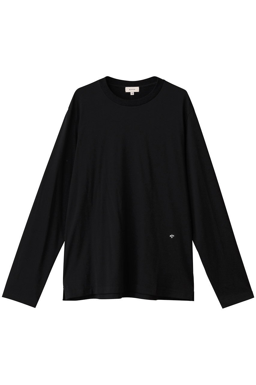 【ブラミンク/BLAMINK】の【BLMK】ロゴロングスリーブ インテリア・キッズ・メンズ・レディースファッション・服の通販 founy(ファニー) 　ファッション　Fashion　レディースファッション　Fashion for Women　トップス・カットソー　Cut & Sew Tops　シャツ・ブラウス・オフィスカジュアル　Elegant Blouses & Button-Ups　ロングTシャツ・Tシャツ　Longline T-Shirts & Tees　カットソー・ベーシックTシャツ　Cut-and-Sewn Tops / Stretch Tees & Basics　スリーブ　Sleeve, Long Sleeve / Short Sleeve　ベーシック　Basic, Essential　ロング　Long, Long-Length　ブラック|ID: prp329100004888031 ipo3291000000036502412