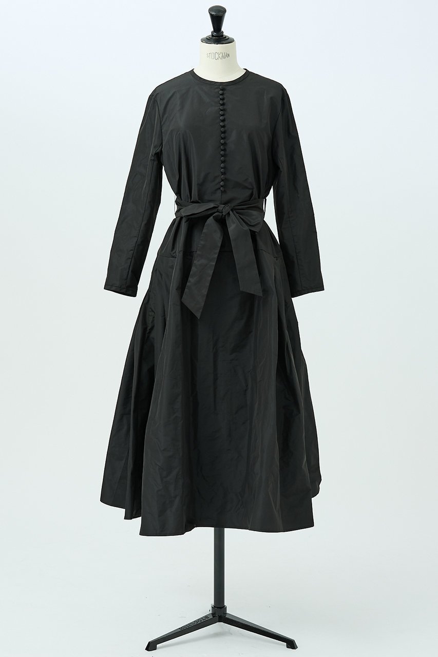 【デザイン ワークス/DESIGN WORKS】のフィット&フレアタフタワンピース 人気、トレンドファッション・服の通販 founy(ファニー) 　ファッション　Fashion　レディースファッション　Fashion for Women　ワンピース　Dresses　チュニック　Tunic Tops & Dresses　おすすめ　Recommended / Our Picks　アクセサリー　Fashion Accessories　エレガント 上品　Elegant　カーディガン　Cardigan, Knitwear　クラシカル　Classical, Vintage-Inspired　シューズ　Shoes, Footwear　タフタ　Taffeta, Structured Fabric　ダウン　Down, Puffer　チュニック　Tunic, Long Top　バランス　Balance, Style Balance　パール　Pearl, Pearl Accent　フィット　Fit, Slim Fit　フラット　Flat, Flat Shoes　リボン　Ribbon, Bow　ロング　Long, Long-Length　 other-1|ID: prp329100004888106 ipo3291000000036503231