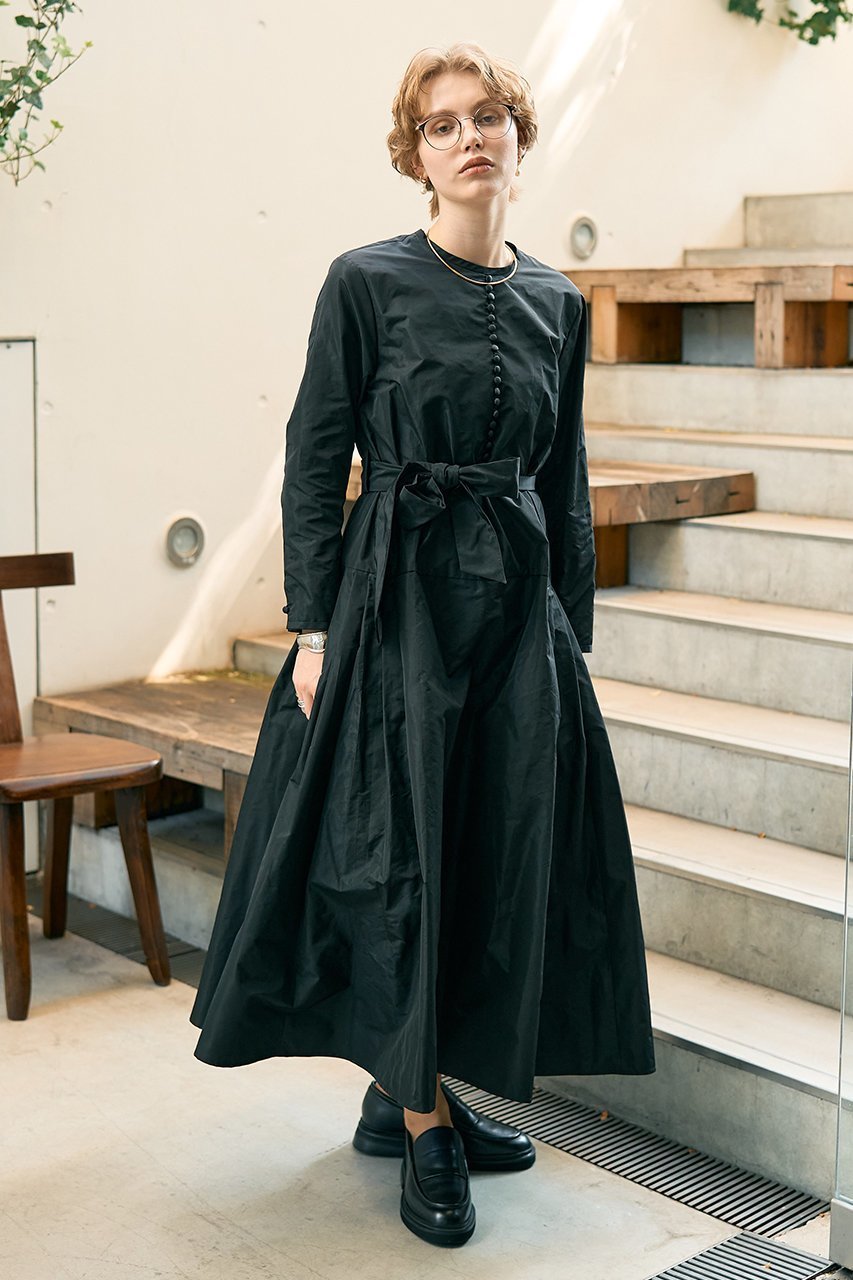 【デザイン ワークス/DESIGN WORKS】のフィット&フレアタフタワンピース 人気、トレンドファッション・服の通販 founy(ファニー) 　ファッション　Fashion　レディースファッション　Fashion for Women　ワンピース　Dresses　チュニック　Tunic Tops & Dresses　おすすめ　Recommended / Our Picks　アクセサリー　Fashion Accessories　エレガント 上品　Elegant　カーディガン　Cardigan, Knitwear　クラシカル　Classical, Vintage-Inspired　シューズ　Shoes, Footwear　タフタ　Taffeta, Structured Fabric　ダウン　Down, Puffer　チュニック　Tunic, Long Top　バランス　Balance, Style Balance　パール　Pearl, Pearl Accent　フィット　Fit, Slim Fit　フラット　Flat, Flat Shoes　リボン　Ribbon, Bow　ロング　Long, Long-Length　other-3|ID: prp329100004888106 ipo3291000000036503234