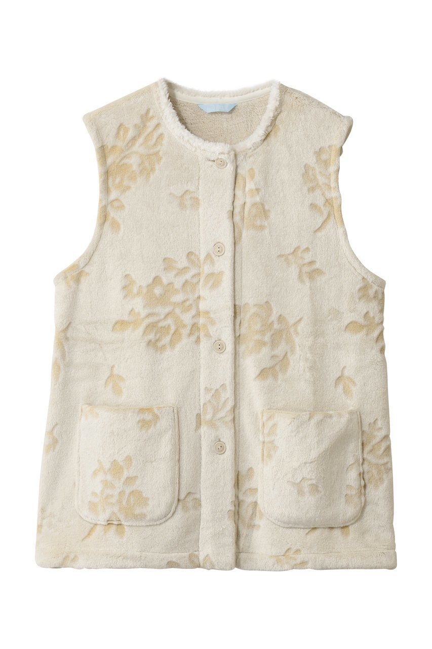 【キッドブルー/KID BLUE】の25シャギーブーケベスト インテリア・キッズ・メンズ・レディースファッション・服の通販 founy(ファニー) 　ファッション　Fashion　レディースファッション　Fashion for Women　アウター　Coat / Outerwear Collection　レディースジャケット・軽アウター　Jackets　ジャケット　Jacket, Outerwear　チェック　Check, Plaid, Tartan　ベスト　Vest, Waistcoat　ポケット　Pocket, Pocket Detail　リラックス　Relax, Relaxed Fit　エレガント 上品　Elegant　ゴールド|ID: prp329100004888114 ipo3291000000036503337