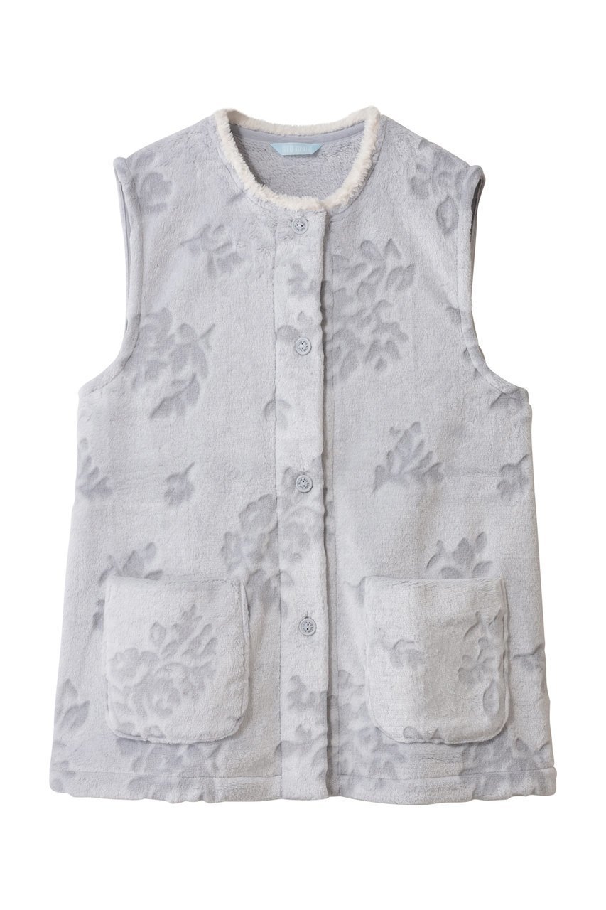 【キッドブルー/KID BLUE】の25シャギーブーケベスト インテリア・キッズ・メンズ・レディースファッション・服の通販 founy(ファニー) 　ファッション　Fashion　レディースファッション　Fashion for Women　アウター　Coat / Outerwear Collection　レディースジャケット・軽アウター　Jackets　ジャケット　Jacket, Outerwear　チェック　Check, Plaid, Tartan　ベスト　Vest, Waistcoat　ポケット　Pocket, Pocket Detail　リラックス　Relax, Relaxed Fit　エレガント 上品　Elegant　ライトグレー|ID: prp329100004888114 ipo3291000000036503338