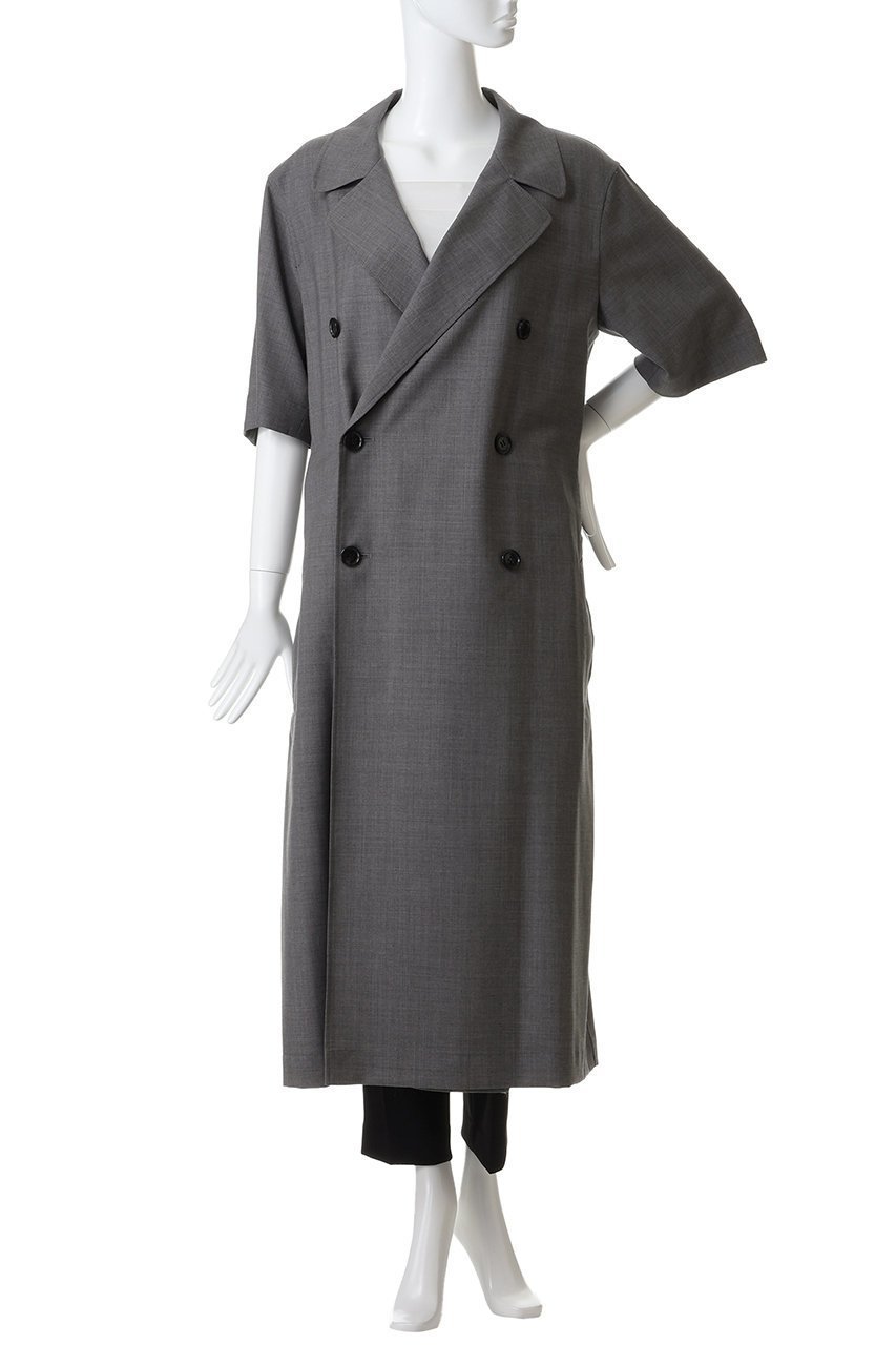 【マディソンブルー/MADISONBLUE】のTRENCH COAT H/S WOOL ウールトレンチコート 人気、トレンドファッション・服の通販 founy(ファニー) 　ファッション　Fashion　レディースファッション　Fashion for Women　アウター　Coat / Outerwear Collection　コート・ロングコート・ピーコート　Long Coats, Peacoats & More　トレンチコート / 春秋の定番アウター　Trench Coats　トレンチ　Trench, Trench Coat　ロング　Long, Long-Length　今季　This Season, Current Season　半袖　Short Sleeve, Half Sleeve　長袖　Long Sleeve, Full Sleeve　other-6|ID: prp329100004888116 ipo3291000000036503362