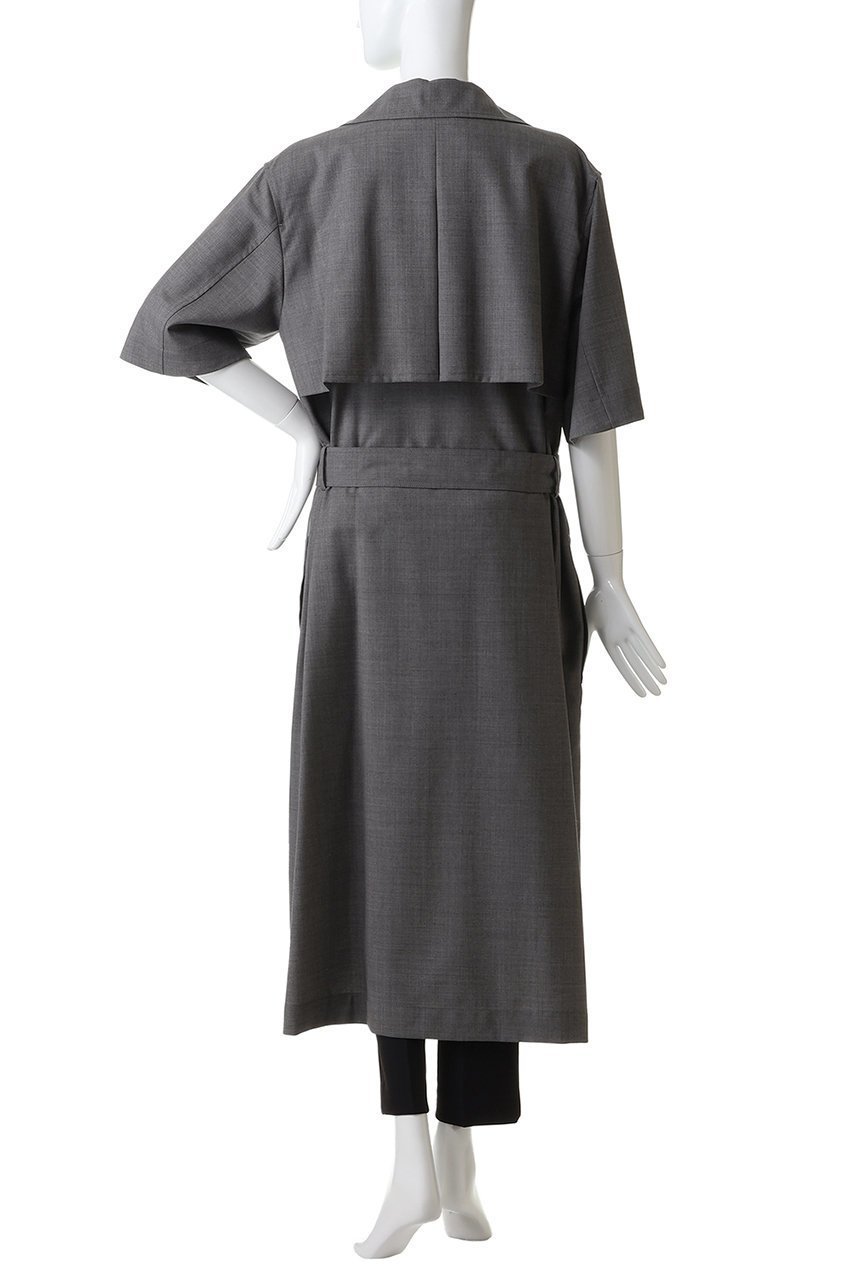 【マディソンブルー/MADISONBLUE】のTRENCH COAT H/S WOOL ウールトレンチコート 大人の最旬トレンドファッション＆コーディネート founy(ファウニー) 　ファッション　Fashion　レディースファッション　Fashion for Women　アウター　Coat / Outerwear Collection　コート・ロングコート・ピーコート　Long Coats, Peacoats & More　トレンチコート / 春秋の定番アウター　Trench Coats　トレンチ　Trench, Trench Coat　ロング　Long, Long-Length　今季　This Season, Current Season　再入荷　Restock / Back in Stock　半袖　Short Sleeve, Half Sleeve　長袖　Long Sleeve, Full Sleeve　other-4|ID: prp329100004888116 ipo3291000000036689527