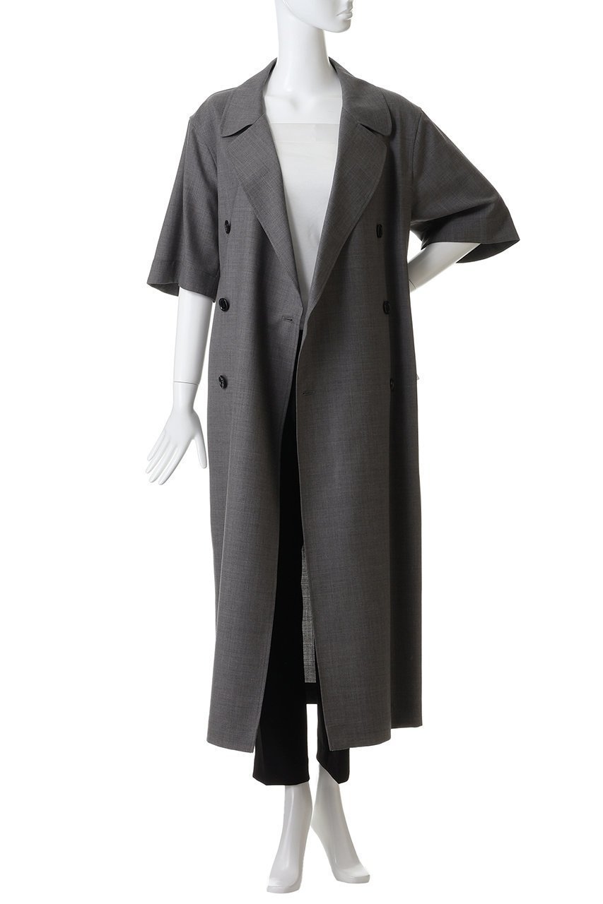 【マディソンブルー/MADISONBLUE】のTRENCH COAT H/S WOOL ウールトレンチコート 大人の最旬トレンドファッション＆コーディネート founy(ファウニー) 　ファッション　Fashion　レディースファッション　Fashion for Women　アウター　Coat / Outerwear Collection　コート・ロングコート・ピーコート　Long Coats, Peacoats & More　トレンチコート / 春秋の定番アウター　Trench Coats　トレンチ　Trench, Trench Coat　ロング　Long, Long-Length　今季　This Season, Current Season　再入荷　Restock / Back in Stock　半袖　Short Sleeve, Half Sleeve　長袖　Long Sleeve, Full Sleeve　other-7|ID: prp329100004888116 ipo3291000000036689530