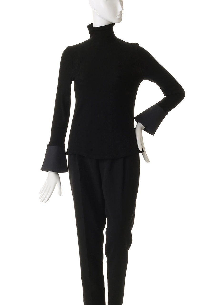 【ランバン オン ブルー/LANVIN en Bleu】のカシミヤシルクカフスコンビカットソー 人気、トレンドファッション・服の通販 founy(ファニー) ファッション Fashion レディースファッション Fashion for Women トップス・カットソー Cut & Sew Tops シャツ・ブラウス・オフィスカジュアル Elegant Blouses & Button-Ups ロングTシャツ・Tシャツ Longline T-Shirts & Tees カットソー・ベーシックTシャツ Cut-and-Sewn Tops / Stretch Tees & Basics なめらか Smooth, Silky Texture カットソー Cut and Sewn Top カフス Cuff Design シルク Silk, 100% Silk ジャケット Jacket, Outerwear スリーブ Sleeve, Long Sleeve / Short Sleeve フィット Fit, Slim Fit フラワー Flower, Floral ミックス Mix, Mixed Style モチーフ Motif, Design Theme ロング Long, Long-Length other-2|ID: prp329100004888119 ipo3291000000036503377