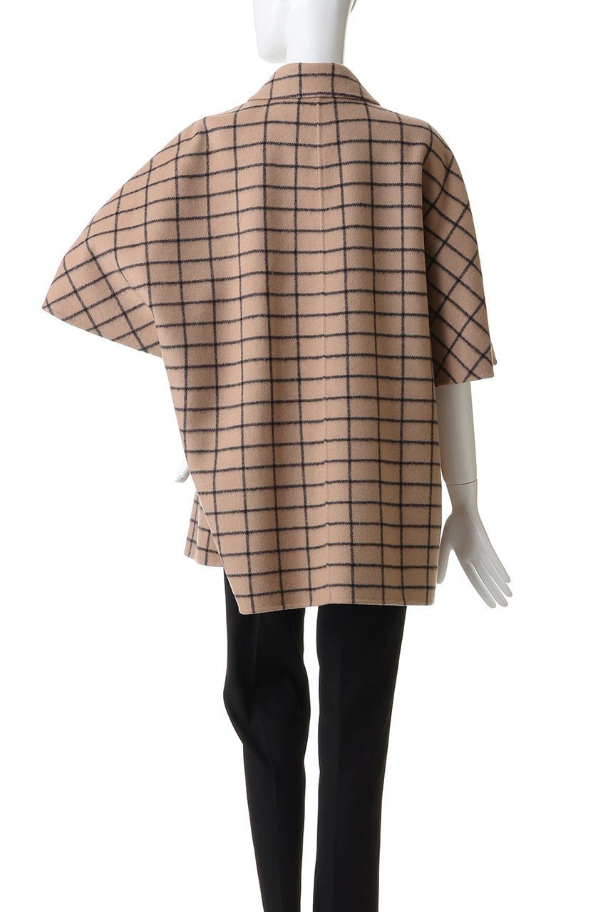 【ジェイドット/j.】のプレミアムウールリバー チェックポンチョコート 人気、トレンドファッション・服の通販 founy(ファニー) 　ファッション　Fashion　レディースファッション　Fashion for Women　アウター　Coat / Outerwear Collection　コート・ロングコート・ピーコート　Long Coats, Peacoats & More　ポンチョ・ケープコート　Ponchos & Capes　クラシカル　Classical, Vintage-Inspired　ショート　Short, Short Length　チェック　Check, Plaid, Tartan　モダン　Modern, Contemporary　エレガント 上品　Elegant　other-4|ID: prp329100004888129 ipo3291000000036503488