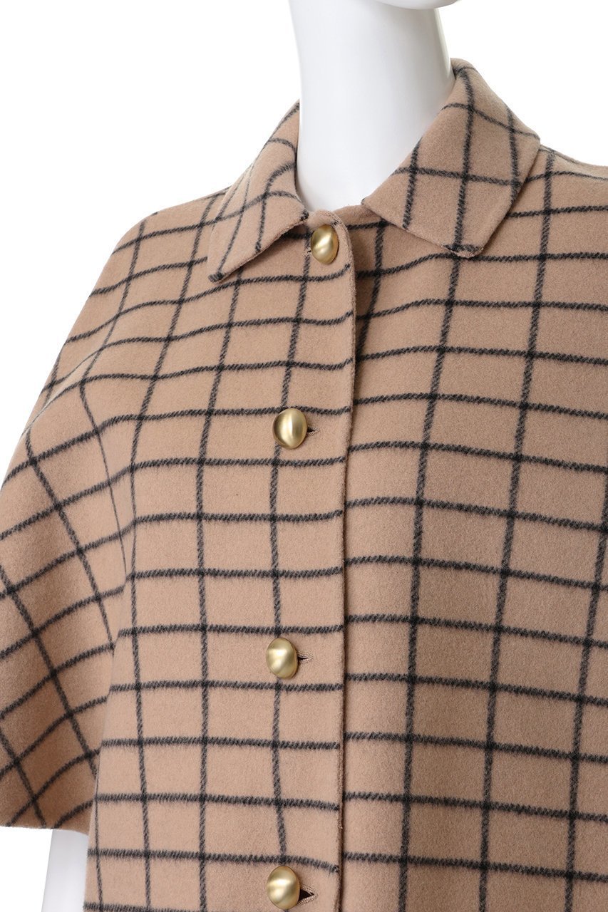 【ジェイドット/j.】のプレミアムウールリバー チェックポンチョコート 人気、トレンドファッション・服の通販 founy(ファニー) 　ファッション　Fashion　レディースファッション　Fashion for Women　アウター　Coat / Outerwear Collection　コート・ロングコート・ピーコート　Long Coats, Peacoats & More　ポンチョ・ケープコート　Ponchos & Capes　クラシカル　Classical, Vintage-Inspired　ショート　Short, Short Length　チェック　Check, Plaid, Tartan　モダン　Modern, Contemporary　エレガント 上品　Elegant　other-5|ID: prp329100004888129 ipo3291000000036503490