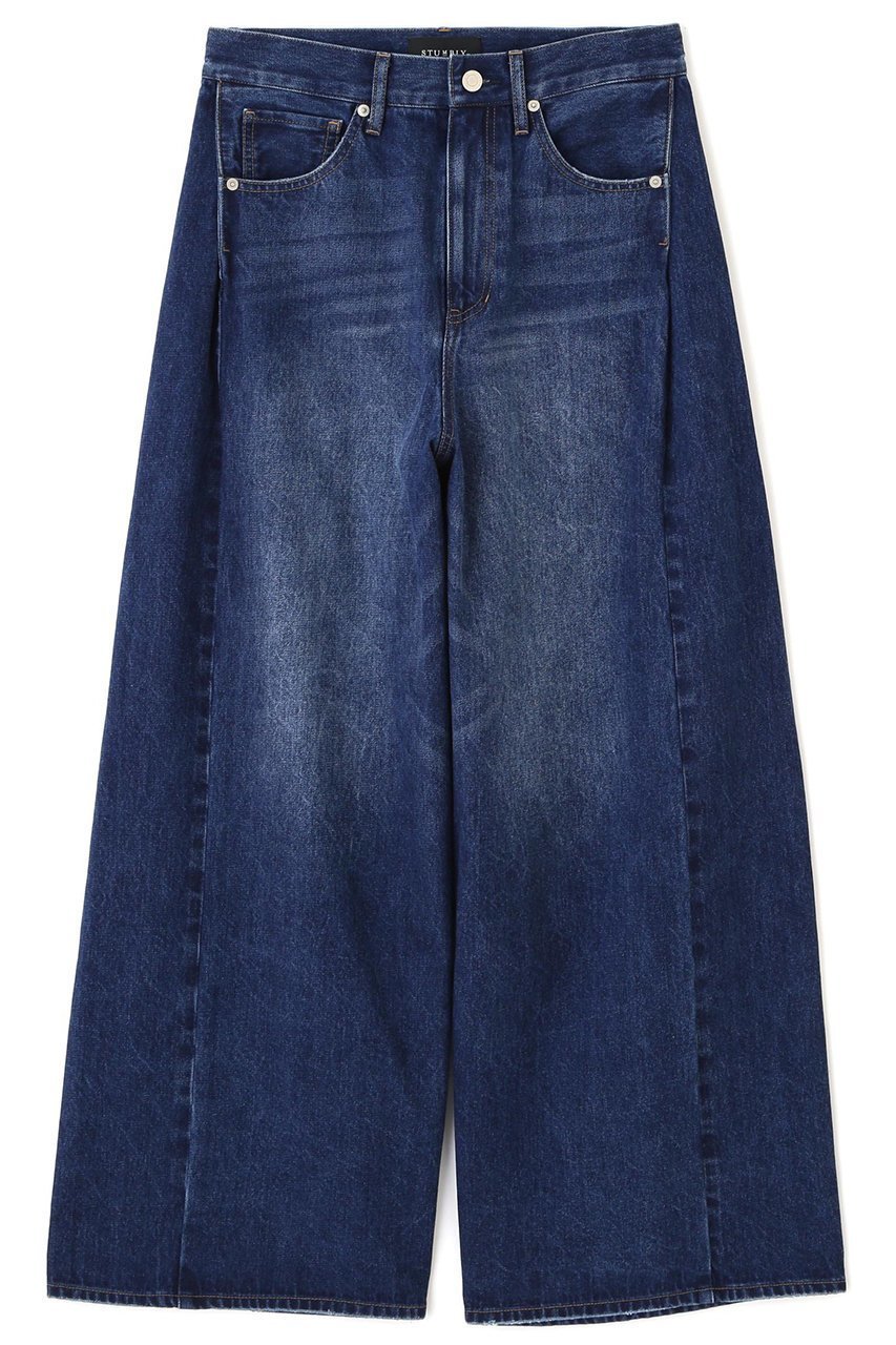 【ヒューエルミュージアム/hueLe Museum】の【STUMBLY】Side Panel Denim インテリア・キッズ・メンズ・レディースファッション・服の通販 founy(ファニー) 　ファッション　Fashion　レディースファッション　Fashion for Women　パンツ　Pants & Trousers　デニムパンツ・ジーンズ・美脚デニム　Denim Jeans & Pants　デニム　Denim, Jeans Material　フレア　Flare, Flared　ベーシック　Basic, Essential　ポケット　Pocket, Pocket Detail　エレガント 上品　Elegant　ネイビー|ID: prp329100004888150 ipo3291000000036503738