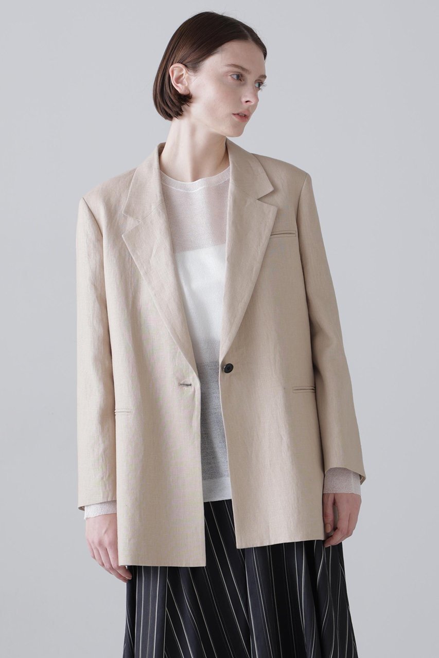 【アドーア/ADORE】のコンパクト麻ジャケット 人気、トレンドファッション・服の通販 founy(ファニー) 　ファッション　Fashion　レディースファッション　Fashion for Women　アウター　Coat / Outerwear Collection　レディースジャケット・軽アウター　Jackets　コンパクト　Compact, Small Size　ジャケット　Jacket, Outerwear　リラックス　Relax, Relaxed Fit　other-4|ID: prp329100004888157 ipo3291000000036503798