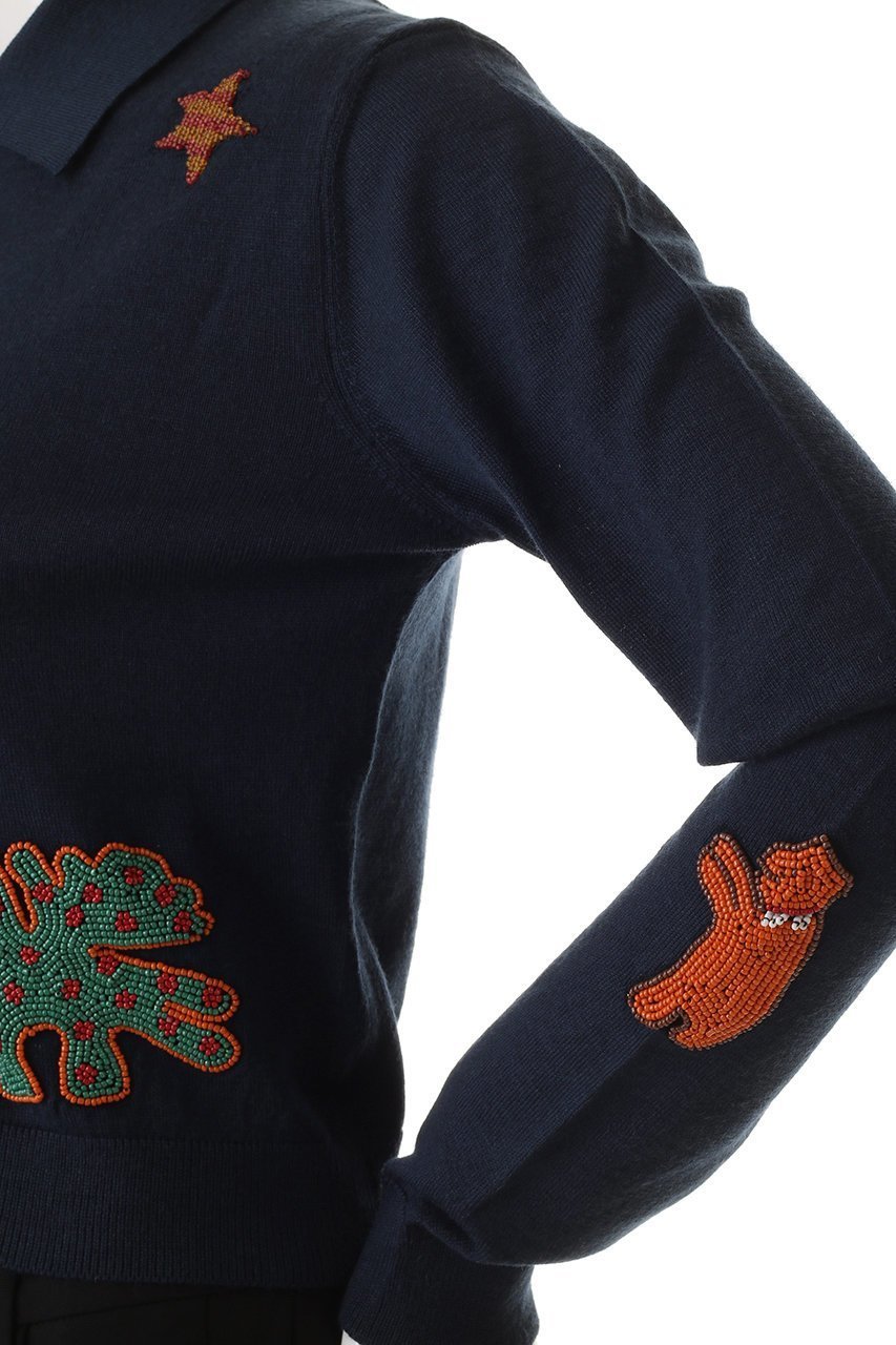 【マザー/MOTHER】のTHE RACQUET CARDIGAN モチーフカーディガン (RLC) 人気、トレンドファッション・服の通販 founy(ファニー) ファッション Fashion レディースファッション Fashion for Women トップス・カットソー Cut & Sew Tops ニット Knit Tops & Sweaters カーディガン・羽織り Layered Style Cardigans カラフル Colorful Design カーディガン Cardigan, Knitwear クロップド Cropped, Short Length グラフィック Graphic, Graphic Design コンパクト Compact, Small Size ボトム Bottoms, Lower Wear モチーフ Motif, Design Theme other-6|ID: prp329100004888174 ipo3291000000036503925