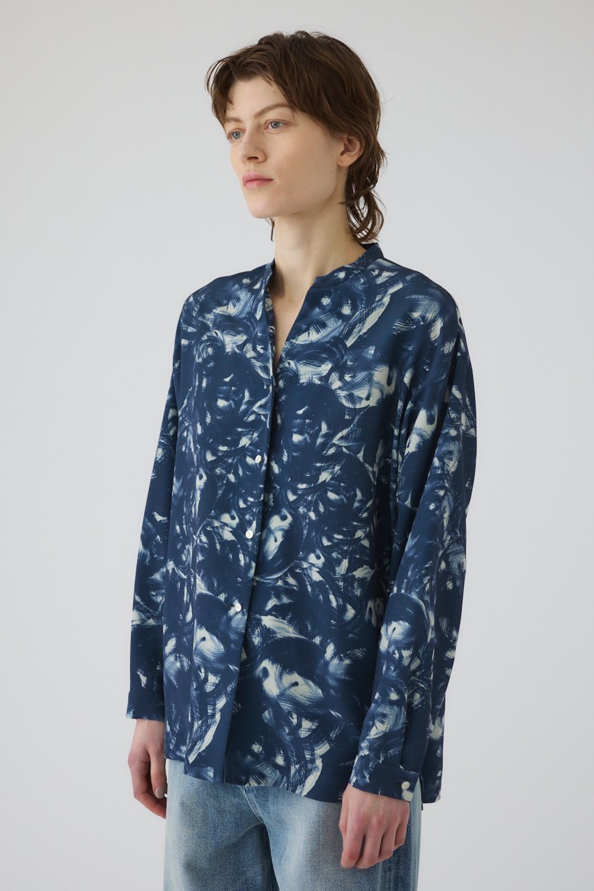 【リムアーク/RIM.ARK】のAir turbulence painting blouse/ブラウス 人気、トレンドファッション・服の通販 founy(ファニー) ファッション Fashion レディースファッション Fashion for Women トップス・カットソー Cut & Sew Tops シャツ・ブラウス・オフィスカジュアル Elegant Blouses & Button-Ups おすすめ Recommended / Our Picks ジャケット Jacket, Outerwear スリーブ Sleeve, Long Sleeve / Short Sleeve セットアップ Set-Up, Coordinated Outfit ドレス Dress, One-Piece プリント Print, Printed Pattern ロング Long, Long-Length other-7|ID: prp329100004888184 ipo3291000000036504016