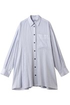 【ナゴンスタンス/nagonstans】のover flare shirt 人気、トレンドファッション・服の通販 founy(ファニー) ファッション Fashion レディースファッション Fashion for Women トップス・カットソー Cut & Sew Tops シャツ・ブラウス・オフィスカジュアル Elegant Blouses & Button-Ups アシンメトリー Asymmetrical Style ストライプ Stripe, Striped Pattern スリーブ Sleeve, Long Sleeve / Short Sleeve フォルム Silhouette, Form フレア Flare, Flared ロング Long, Long-Length thumbnail Water|ID: prp329100004888187 ipo3291000000036504038