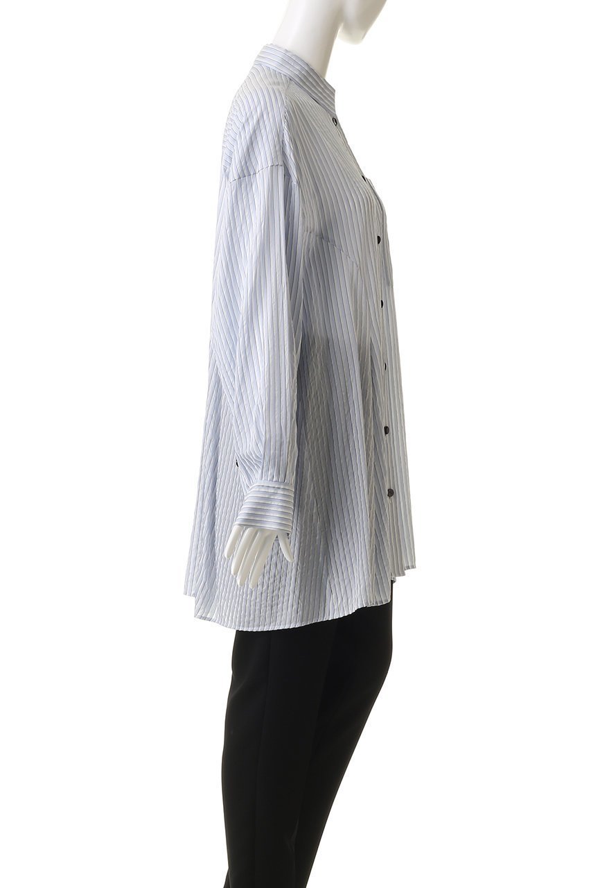 【ナゴンスタンス/nagonstans】のover flare shirt 人気、トレンドファッション・服の通販 founy(ファニー) 　ファッション　Fashion　レディースファッション　Fashion for Women　トップス・カットソー　Cut & Sew Tops　シャツ・ブラウス・オフィスカジュアル　Elegant Blouses & Button-Ups　アシンメトリー　Asymmetrical Style　ストライプ　Stripe, Striped Pattern　スリーブ　Sleeve, Long Sleeve / Short Sleeve　フォルム　Silhouette, Form　フレア　Flare, Flared　ロング　Long, Long-Length　other-3|ID: prp329100004888187 ipo3291000000036504040