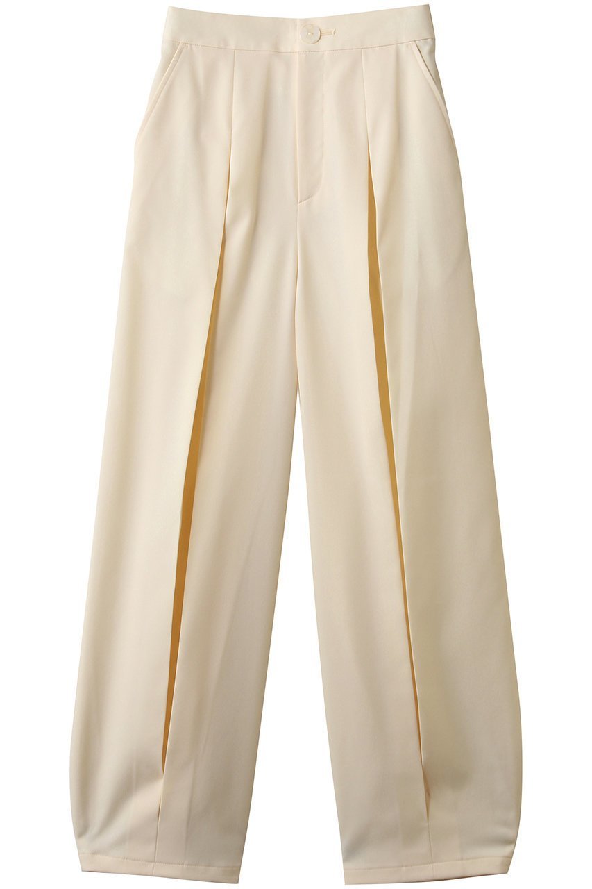 【ナゴンスタンス/nagonstans】のtuck wide trousers インテリア・キッズ・メンズ・レディースファッション・服の通販 founy(ファニー) 　ファッション　Fashion　レディースファッション　Fashion for Women　パンツ　Pants & Trousers　ストレッチ　Stretch, Stretchy Fabric　バランス　Balance, Style Balance　ボックス　Boxy, Box Shape　ワイド　Wide, Wide Fit　Mushroom|ID: prp329100004888190 ipo3291000000036504057