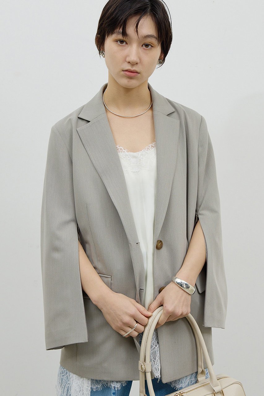 【ガリャルダガランテ/GALLARDAGALANTE】のスリットスリーブジャケット インテリア・キッズ・メンズ・レディースファッション・服の通販 founy(ファニー) ファッション Fashion レディースファッション Fashion for Women アウター Coat / Outerwear Collection レディースジャケット・軽アウター Jackets ジャケット Jacket, Outerwear スリーブ Sleeve, Long Sleeve / Short Sleeve ベーシック Basic, Essential グレージュ|ID: prp329100004888204 ipo3291000000036504156