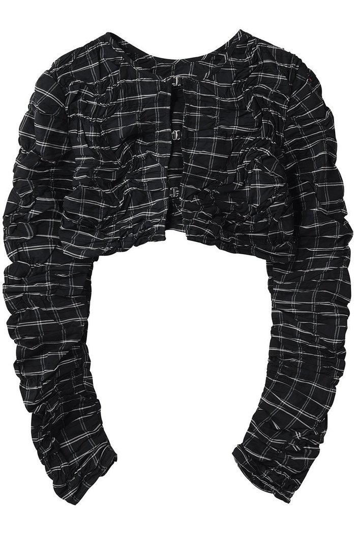 【メゾンスペシャル/MAISON SPECIAL】のRandom Charring Bolero/ランダムシャーリングボレロ インテリア・キッズ・メンズ・レディースファッション・服の通販 founy(ファニー) https://founy.com/ ファッション Fashion レディースファッション Fashion for Women アウター Coat / Outerwear Collection ボレロ・ショート丈ジャケット / ドレス羽織りに Boleros & Short Jackets トップス・カットソー Cut & Sew Tops キャミソール&ノースリーブ Camisoles & Sleeveless Tops シャツ・ブラウス・オフィスカジュアル Elegant Blouses & Button-Ups コンパクト Compact, Small Size 今季 This Season, Current Season シャーリング Shirring, Ruched ショート Short, Short Length ストライプ Stripe, Striped Pattern タフタ Taffeta, Structured Fabric チェック Check, Plaid, Tartan ノースリーブ Sleeveless, No-Sleeve ボレロ Bolero, Short Cardigan 羽織 Haori, Light Jacket ランダム Random, Irregular |ID: prp329100004888217 ipo3291000000036681097