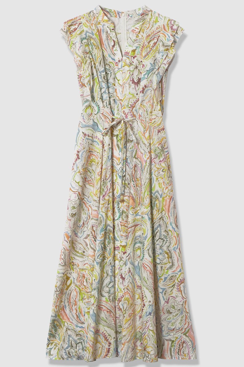 【アナイ/ANAYI】のペイントペイズリープリントフレア ワンピース インテリア・キッズ・メンズ・レディースファッション・服の通販 founy(ファニー) ファッション Fashion レディースファッション Fashion for Women ワンピース Dresses チュニック Tunic Tops & Dresses チャーム Charm, Pendant チュニック Tunic, Long Top フィット Fit, Slim Fit フレア Flare, Flared プリント Print, Printed Pattern ペイズリー Paisley, Ethnic Pattern メタル Metal, Metal Parts リボン Ribbon, Bow ロング Long, Long-Length 再入荷 Restock / Back in Stock マルチカラー|ID: prp329100004888219 ipo3291000000036504264