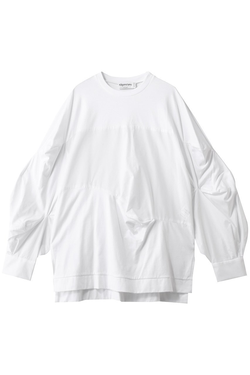 【ナゴンスタンス/nagonstans】のpartly long-sleeves t-shirt 人気、トレンドファッション・服の通販 founy(ファニー) ファッション Fashion レディースファッション Fashion for Women トップス・カットソー Cut & Sew Tops シャツ・ブラウス・オフィスカジュアル Elegant Blouses & Button-Ups ロングTシャツ・Tシャツ Longline T-Shirts & Tees カットソー・ベーシックTシャツ Cut-and-Sewn Tops / Stretch Tees & Basics スリーブ Sleeve, Long Sleeve / Short Sleeve ロング Long, Long-Length other-1|ID: prp329100004888228 ipo3291000000036504340