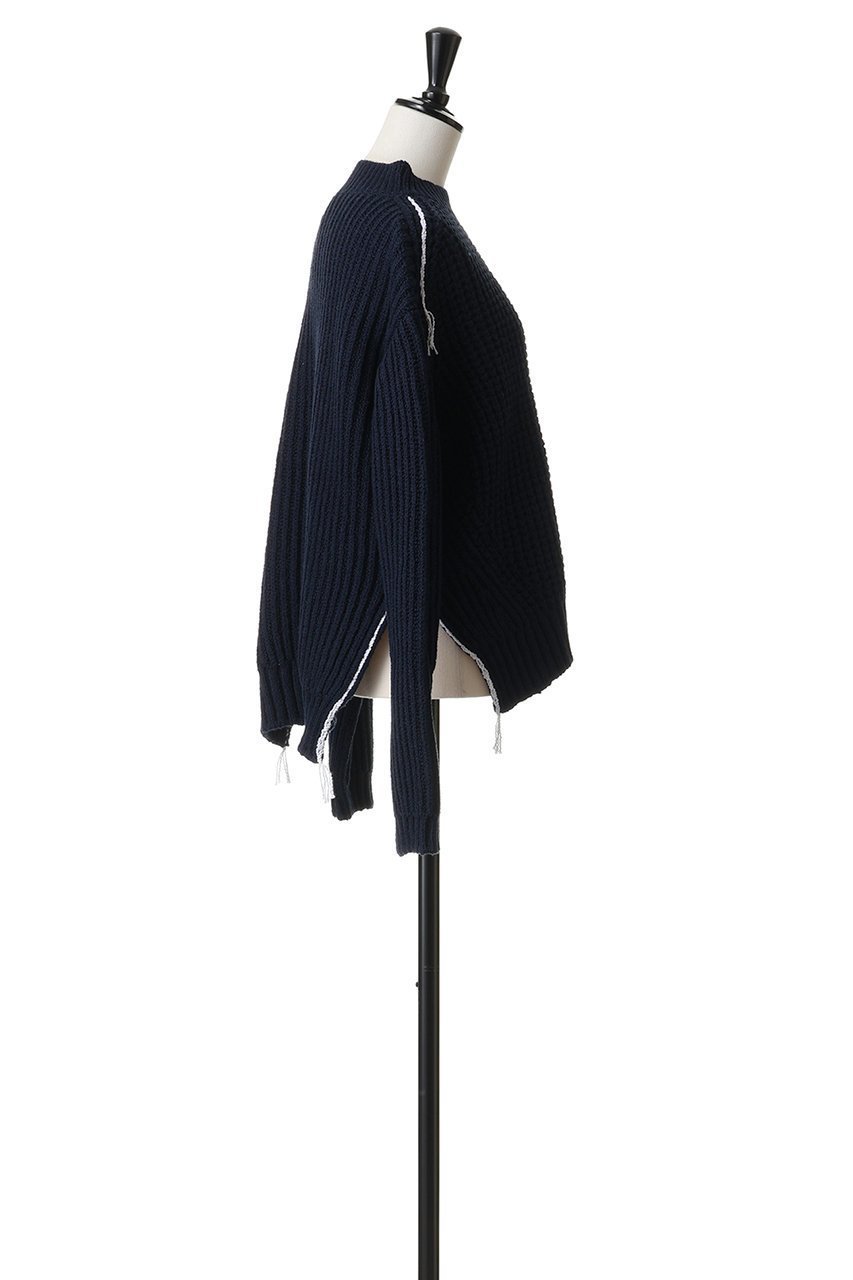 【ブラミンク/BLAMINK】の3Gクルーネックロングスリーブニット 人気、トレンドファッション・服の通販 founy(ファニー) 　ファッション　Fashion　レディースファッション　Fashion for Women　トップス・カットソー　Cut & Sew Tops　ニット　Knit Tops & Sweaters　カジュアルプルオーバー・ニットトップス　Pullovers & Knit Tops / Casual Pullovers　おすすめ　Recommended / Our Picks　インナー　Innerwear　シンプル　Simple, Minimal　スリット　Slit, Slit Detail　ワイド　Wide, Wide Fit　定番　Standard, Basic Item　other-3|ID: prp329100004888232 ipo3291000000036504369