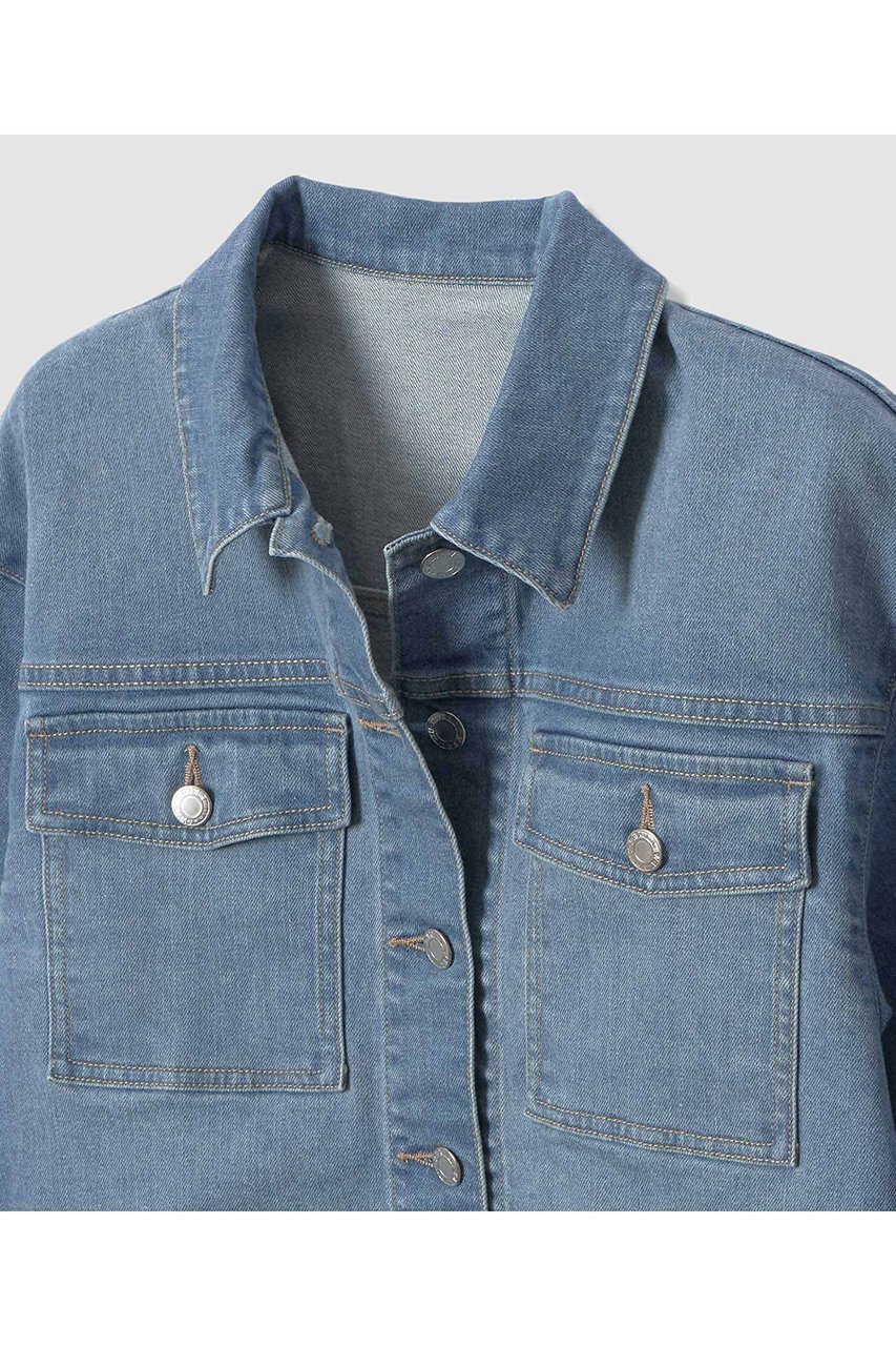 【アナイ/ANAYI】のストレッチデニムハーフスリーブ ジャケット 人気、トレンドファッション・服の通販 founy(ファニー) 　ファッション　Fashion　レディースファッション　Fashion for Women　アウター　Coat / Outerwear Collection　レディースジャケット・軽アウター　Jackets　コンパクト　Compact, Small Size　ジャケット　Jacket, Outerwear　ストレッチ　Stretch, Stretchy Fabric　デニム　Denim, Jeans Material　バランス　Balance, Style Balance　ポケット　Pocket, Pocket Detail　ロング　Long, Long-Length　再入荷　Restock / Back in Stock　夏　Summer　other-3|ID: prp329100004888238 ipo3291000000036504443