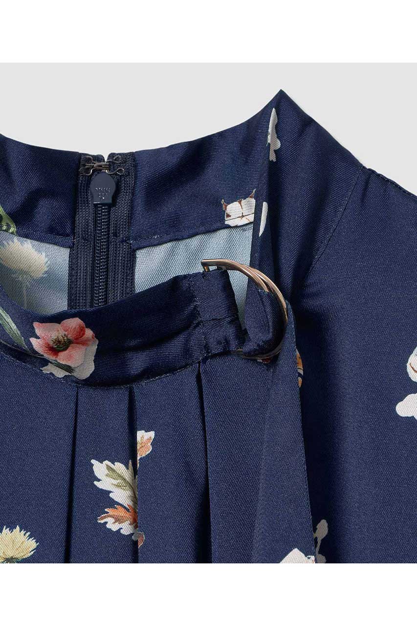 【アナイ/ANAYI】のボタニカルサテンプリントタック ワンピース 人気、トレンドファッション・服の通販 founy(ファニー) ファッション Fashion レディースファッション Fashion for Women ワンピース Dresses チュニック Tunic Tops & Dresses クラシカル Classical, Vintage-Inspired チュニック Tunic, Long Top プリーツ Pleats, Pleated ボタニカル Botanical, Floral Pattern メタル Metal, Metal Parts モチーフ Motif, Design Theme ロング Long, Long-Length 春 Spring other-5|ID: prp329100004888245 ipo3291000000036504492