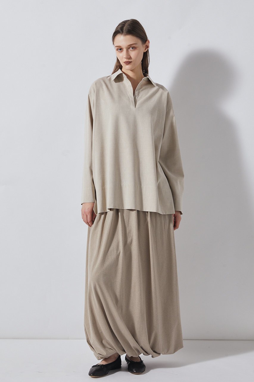 【フローレント/FLORENT】のデニムシャンブレー スキッパー ブラウス 人気、トレンドファッション・服の通販 founy(ファニー) ファッション Fashion レディースファッション Fashion for Women トップス・カットソー Cut & Sew Tops シャツ・ブラウス・オフィスカジュアル Elegant Blouses & Button-Ups エレガント 上品 Elegant シャンブレー Chambray, Denim-Like Fabric スキッパー Skipper, Open Collar スリーブ Sleeve, Long Sleeve / Short Sleeve デニム Denim, Jeans Material ロング Long, Long-Length 夏 Summer 新作・新入荷 New Arrivals / New In 春 Spring S/S・春夏 SS, Spring/Summer, Warm Season other-6|ID: prp329100004888251 ipo3291000000036504531