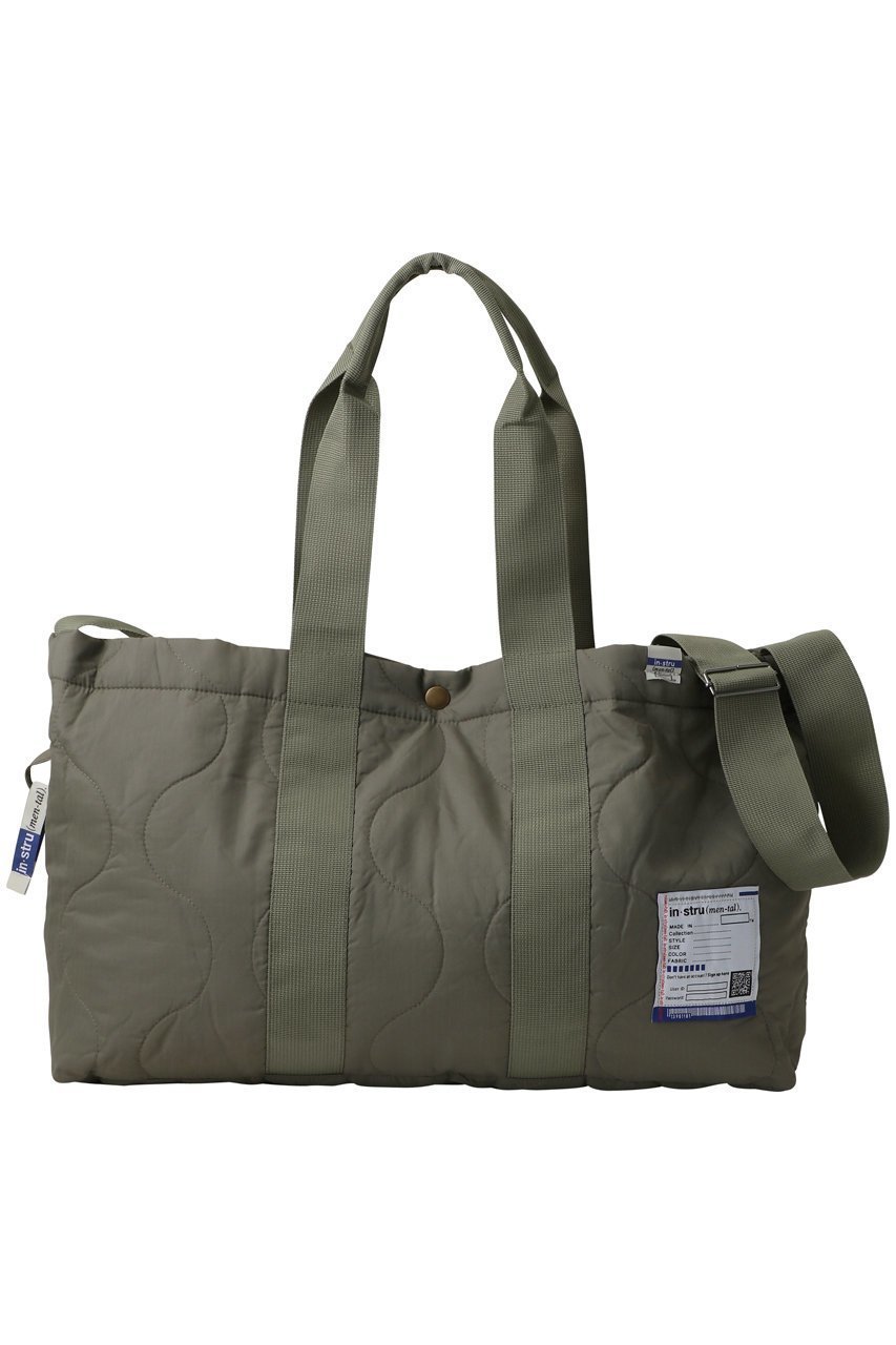 【メゾン ミハラヤスヒロ/Maison MIHARA YASUHIRO】の【UNISEX】【in-stru(men-tal).】RIPSTOP キルト 2WAY バッグ インテリア・キッズ・メンズ・レディースファッション・服の通販 founy(ファウニー) 　ファッション　Fashion　レディースファッション　Fashion for Women　バッグ　Bags　ユニセックス　Unisex, Genderless　キルティング　Quilted, Quilting　キルト　Quilt, Quilted Fabric　コレクション　Collection, Seasonal Line　ショルダー　Shoulder, Shoulder Strap　モダン　Modern, Contemporary　リップ　Lip, Lip Motif　軽量　Lightweight, Ultra Light　カーキ|ID: prp329100004888255 ipo3291000000036908963