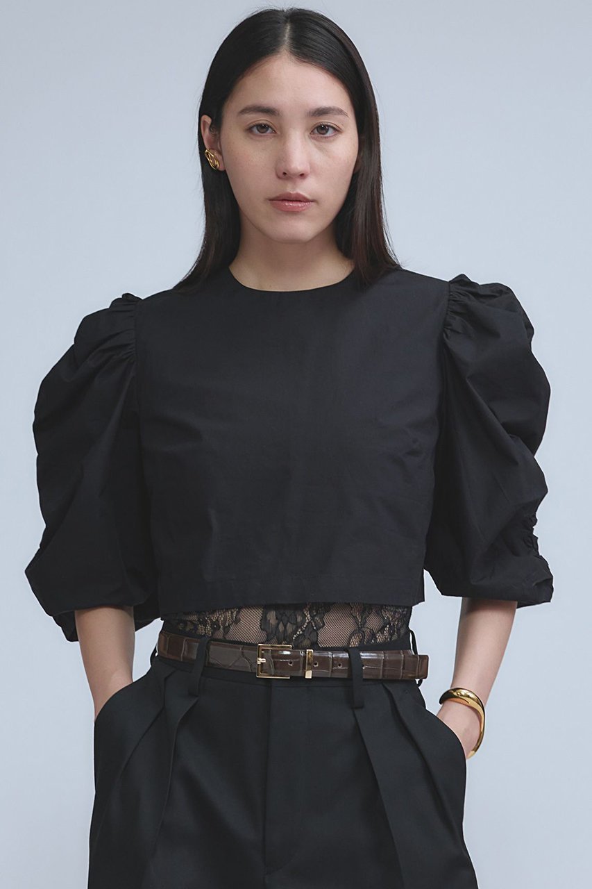 【カオス/Chaos】の【Dhruv Kapoor】ルーシュドスリーブブラウス 人気、トレンドファッション・服の通販 founy(ファニー) 　ファッション　Fashion　レディースファッション　Fashion for Women　トップス・カットソー　Cut & Sew Tops　シャツ・ブラウス・オフィスカジュアル　Elegant Blouses & Button-Ups　イタリア　Italy　インド　Indian Textile　コレクション　Collection, Seasonal Line　ショート　Short, Short Length　スリーブ　Sleeve, Long Sleeve / Short Sleeve　フェミニン　Feminine, Girly　別注　Limited Edition, Custom Order　ミックス　Mix, Mixed Style　ミラノ　Milano Style, Italian-Inspired　other-6|ID: prp329100004888268 ipo3291000000036504646