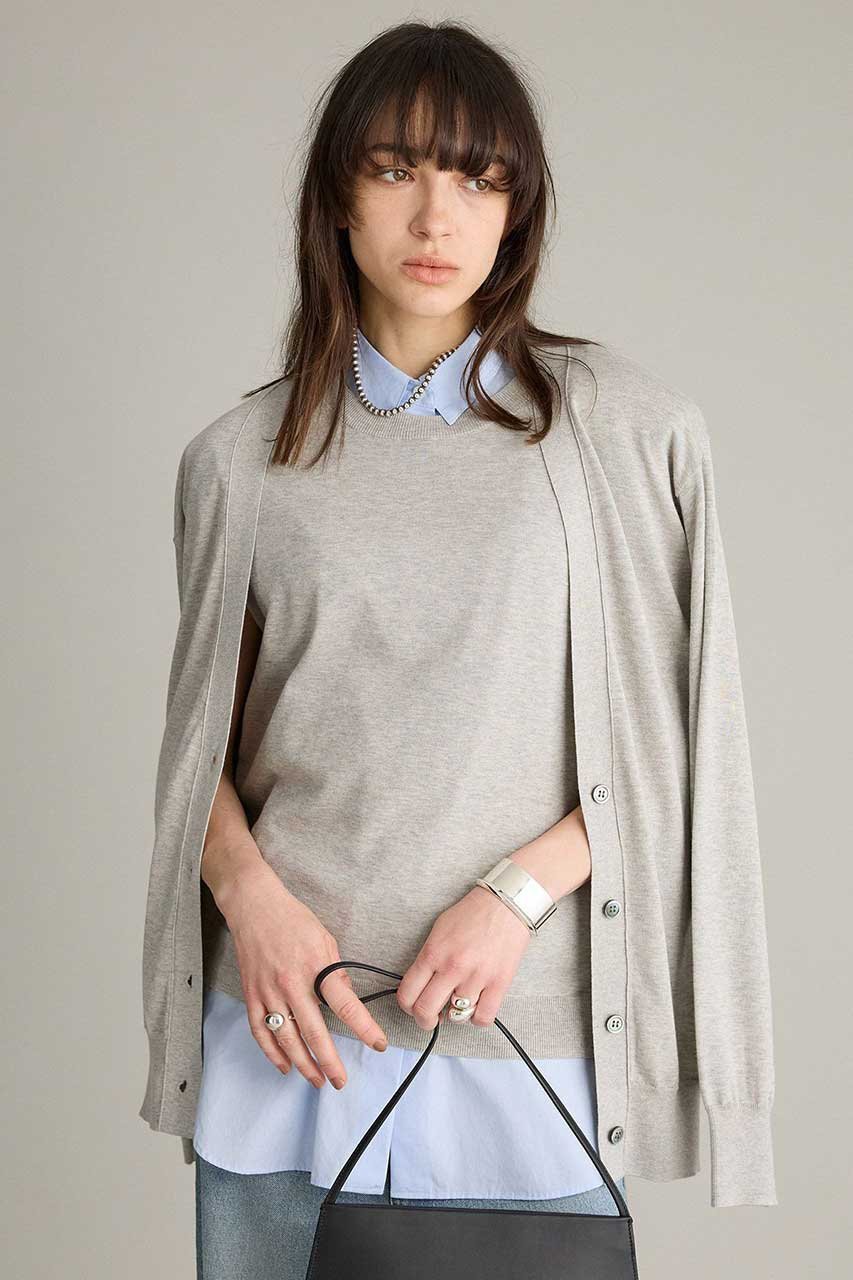 【ブリル/BRILL】のレイヤードカーディガン 人気、トレンドファッション・服の通販 founy(ファニー) 　ファッション　Fashion　レディースファッション　Fashion for Women　トップス・カットソー　Cut & Sew Tops　ニット　Knit Tops & Sweaters　カーディガン・羽織り　Layered Style Cardigans　アンサンブル　Ensemble Set　カーディガン　Cardigan, Knitwear　コンパクト　Compact, Small Size　フロント　Front, Front Design　other-2|ID: prp329100004888275 ipo3291000000036504691