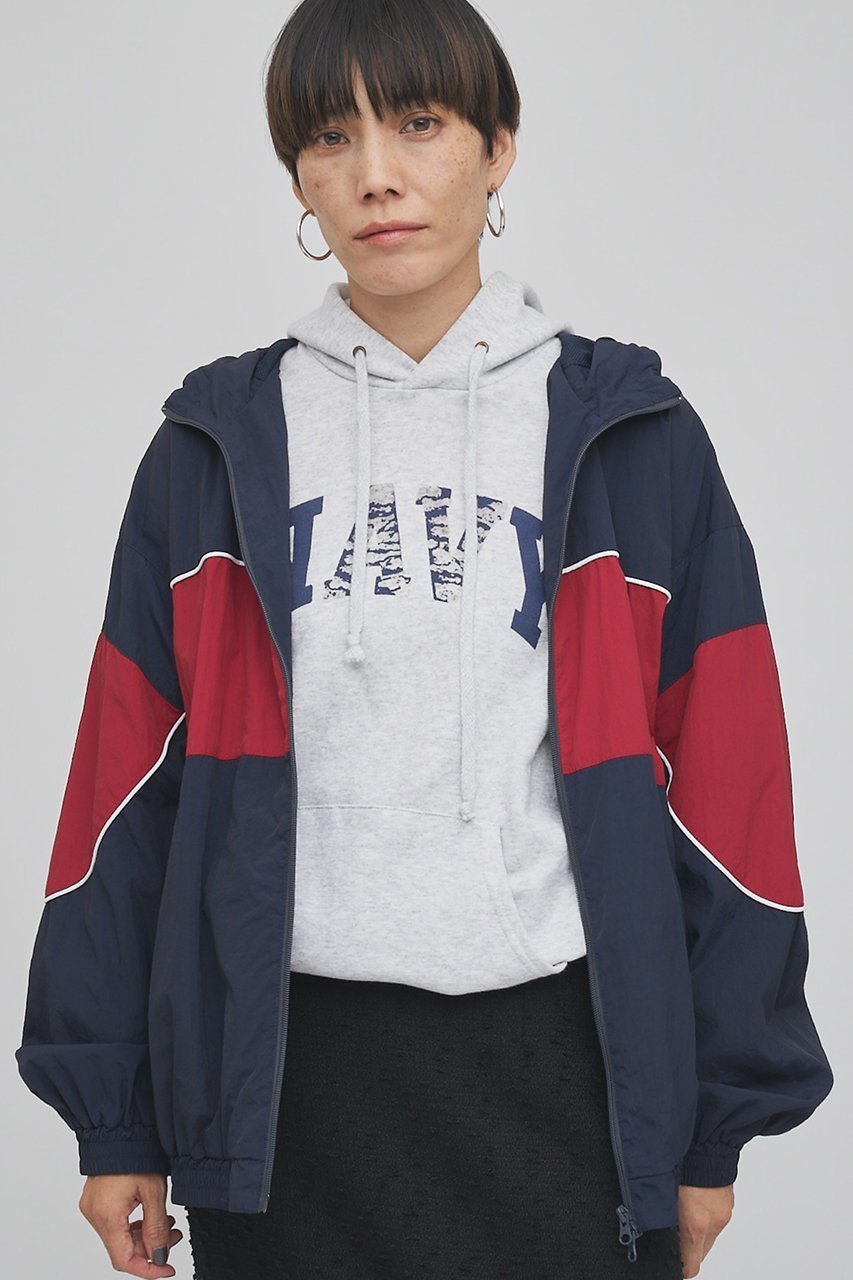 【ウィムガゼット/Whim Gazette】の【UMBRO×Whim Gazette】フーディーブルゾン インテリア・キッズ・メンズ・レディースファッション・服の通販 founy(ファウニー) 　ファッション　Fashion　レディースファッション　Fashion for Women　アウター　Coat / Outerwear Collection　レディースジャケット・軽アウター　Jackets　ブルゾンジャケット・スポーティアウター　Blouson Jackets　コラボ　Collaboration, Collab　軽量　Lightweight, Ultra Light　ジャケット　Jacket, Outerwear　スポーツ　Sports, Activewear　スポーティ　Sporty, Casual Athletic　パイピング　Piping, Trim Design　ブルゾン　Blouson, Bomber Jacket　メッシュ　Mesh, Net Fabric　エレガント 上品　Elegant　ネイビー|ID: prp329100004888280 ipo3291000000036642070