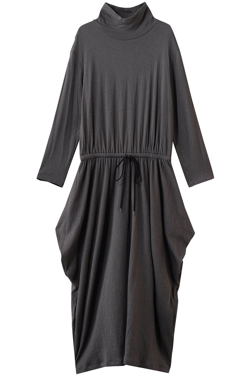 【プレインピープル/PLAIN PEOPLE】のスーピマカシミヤダブルガーゼロングドレス インテリア・キッズ・メンズ・レディースファッション・服の通販 founy(ファニー) 　ファッション　Fashion　レディースファッション　Fashion for Women　ワンピース　Dresses　フォーマル・パーティードレス・結婚式用ドレス　Elegant & Casual Dresses　チュニック　Tunic Tops & Dresses　ギャザー　Gathered, Ruffled　シューズ　Shoes, Footwear　シンプル　Simple, Minimal　チュニック　Tunic, Long Top　ドレス　Dress, One-Piece　ハイネック　High Neck, Mock Neck　バランス　Balance, Style Balance　ロング　Long, Long-Length　エレガント 上品　Elegant　グレー|ID: prp329100004888284 ipo3291000000036504756