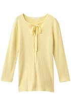 【プレインピープル/PLAIN PEOPLE】のCOOL POTTERロングTシャツ 人気、トレンドファッション・服の通販 founy(ファニー) ファッション Fashion レディースファッション Fashion for Women トップス・カットソー Cut & Sew Tops シャツ・ブラウス・オフィスカジュアル Elegant Blouses & Button-Ups ロングTシャツ・Tシャツ Longline T-Shirts & Tees カットソー・ベーシックTシャツ Cut-and-Sewn Tops / Stretch Tees & Basics スリット Slit, Slit Detail スリーブ Sleeve, Long Sleeve / Short Sleeve ダウン Down, Puffer フロント Front, Front Design ボトム Bottoms, Lower Wear リボン Ribbon, Bow ロング Long, Long-Length thumbnail イエロー|ID: prp329100004888285 ipo3291000000036504763