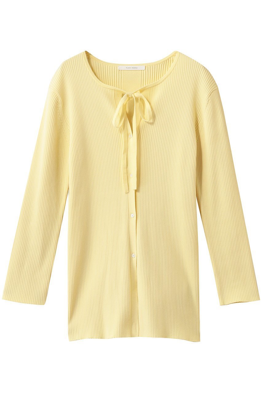 【プレインピープル/PLAIN PEOPLE】のCOOL POTTERロングTシャツ インテリア・キッズ・メンズ・レディースファッション・服の通販 founy(ファニー) 　ファッション　Fashion　レディースファッション　Fashion for Women　トップス・カットソー　Cut & Sew Tops　シャツ・ブラウス・オフィスカジュアル　Elegant Blouses & Button-Ups　ロングTシャツ・Tシャツ　Longline T-Shirts & Tees　カットソー・ベーシックTシャツ　Cut-and-Sewn Tops / Stretch Tees & Basics　スリット　Slit, Slit Detail　スリーブ　Sleeve, Long Sleeve / Short Sleeve　ダウン　Down, Puffer　フロント　Front, Front Design　ボトム　Bottoms, Lower Wear　リボン　Ribbon, Bow　ロング　Long, Long-Length　イエロー|ID: prp329100004888285 ipo3291000000036504763