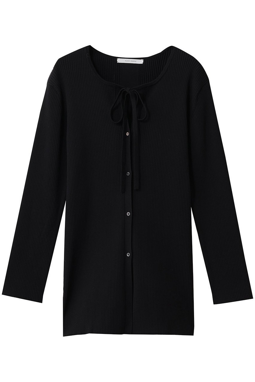 【プレインピープル/PLAIN PEOPLE】のCOOL POTTERロングTシャツ インテリア・キッズ・メンズ・レディースファッション・服の通販 founy(ファニー) 　ファッション　Fashion　レディースファッション　Fashion for Women　トップス・カットソー　Cut & Sew Tops　シャツ・ブラウス・オフィスカジュアル　Elegant Blouses & Button-Ups　ロングTシャツ・Tシャツ　Longline T-Shirts & Tees　カットソー・ベーシックTシャツ　Cut-and-Sewn Tops / Stretch Tees & Basics　スリット　Slit, Slit Detail　スリーブ　Sleeve, Long Sleeve / Short Sleeve　ダウン　Down, Puffer　フロント　Front, Front Design　ボトム　Bottoms, Lower Wear　リボン　Ribbon, Bow　ロング　Long, Long-Length　ブラック|ID: prp329100004888285 ipo3291000000036504764