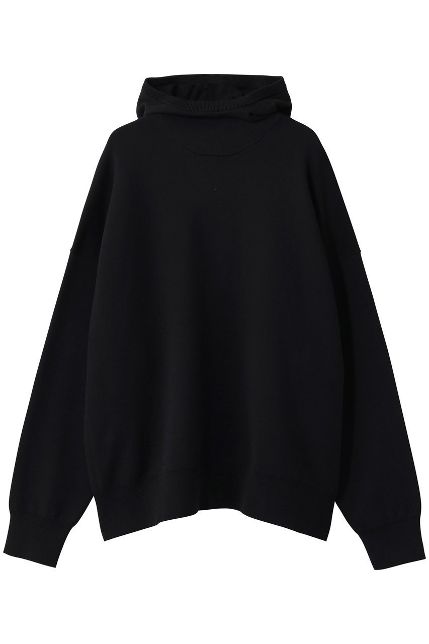 【ナゴンスタンス/nagonstans】のknit parker インテリア・キッズ・メンズ・レディースファッション・服の通販 founy(ファニー) 　ファッション　Fashion　レディースファッション　Fashion for Women　トップス・カットソー　Cut & Sew Tops　ニット　Knit Tops & Sweaters　レディースパーカー・カジュアルフーディー　Casual Hoodies & Sweatshirts　パーカー　Hoodie, Parka　フィット　Fit, Slim Fit　Black|ID: prp329100004888290 ipo3291000000036504814