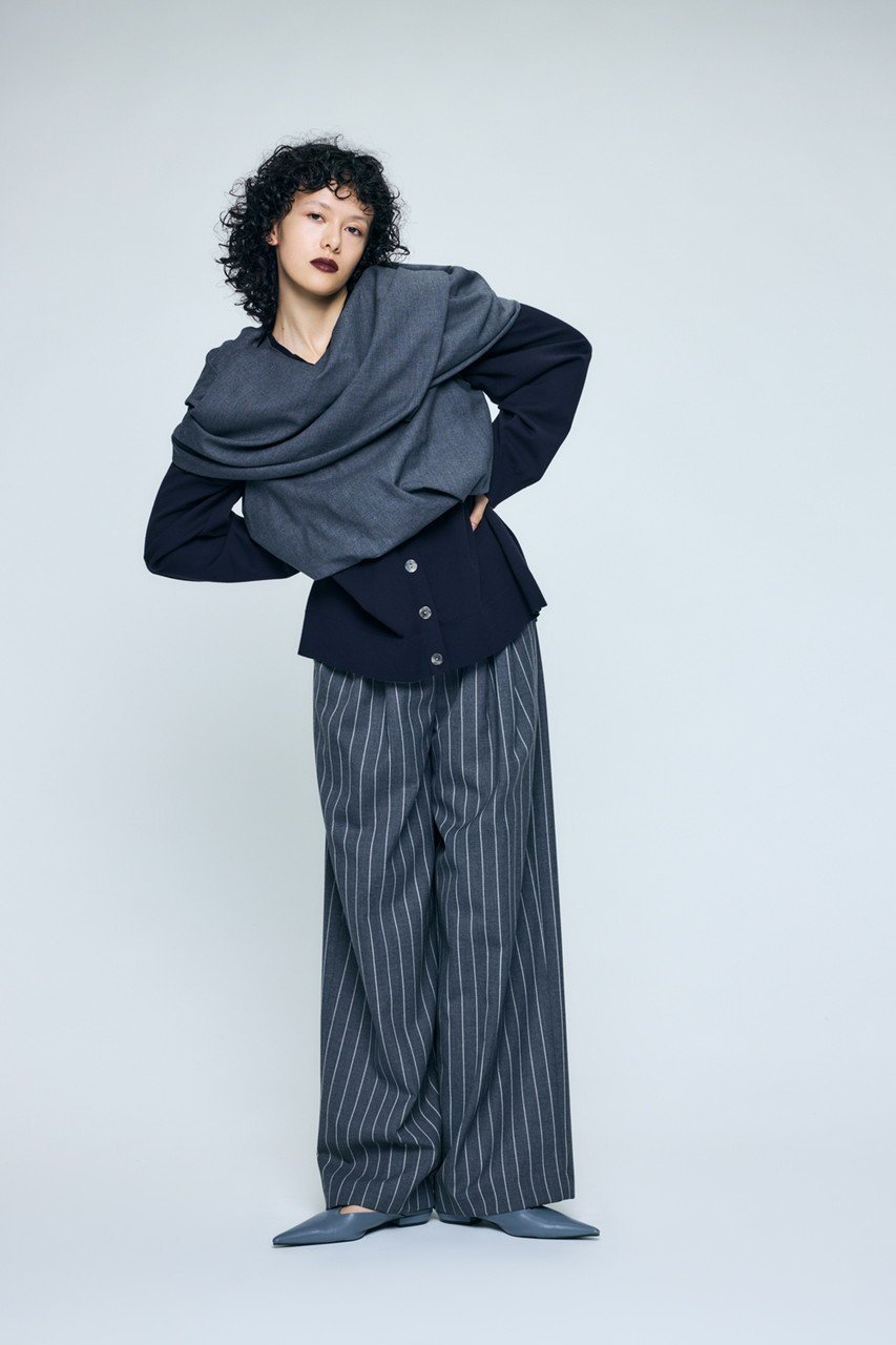【エンフォルド/ENFOLD】のRELAX ELASTIC WIDE-TROUSERS 人気、トレンドファッション・服の通販 founy(ファニー) ファッション Fashion レディースファッション Fashion for Women パンツ Pants & Trousers ストライプ Stripe, Striped Pattern スーツ Suit, Formalwear 人気 Popular, Best Seller 定番 Standard, Basic Item other-3|ID: prp329100004888292 ipo3291000000036504837