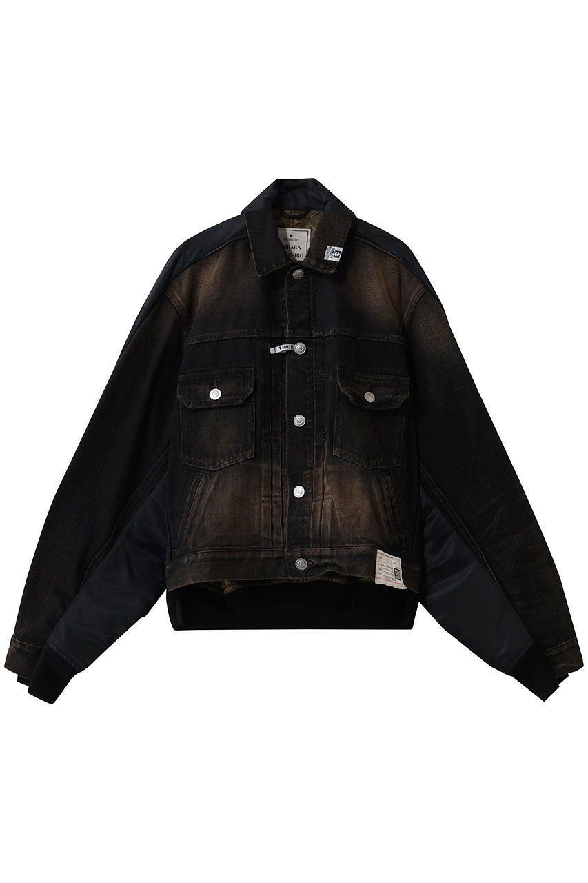 【メゾン ミハラヤスヒロ/Maison MIHARA YASUHIRO / MEN】の【MEN】【Maison MIHARA YASUHIRO】COMBINED DENIM×MA-1 ブルゾン 人気、トレンドファッション・服の通販 founy(ファニー) 　ファッション　Fashion　メンズファッション　Fashion for Men　ジャケット　Jacket, Outerwear　デニム　Denim, Jeans Material　ブルゾン　Blouson, Bomber Jacket　ミリタリー　Military, Army Style　新作・新入荷　New Arrivals / New In　 other-1|ID: prp329100004888296 ipo3291000000036504868