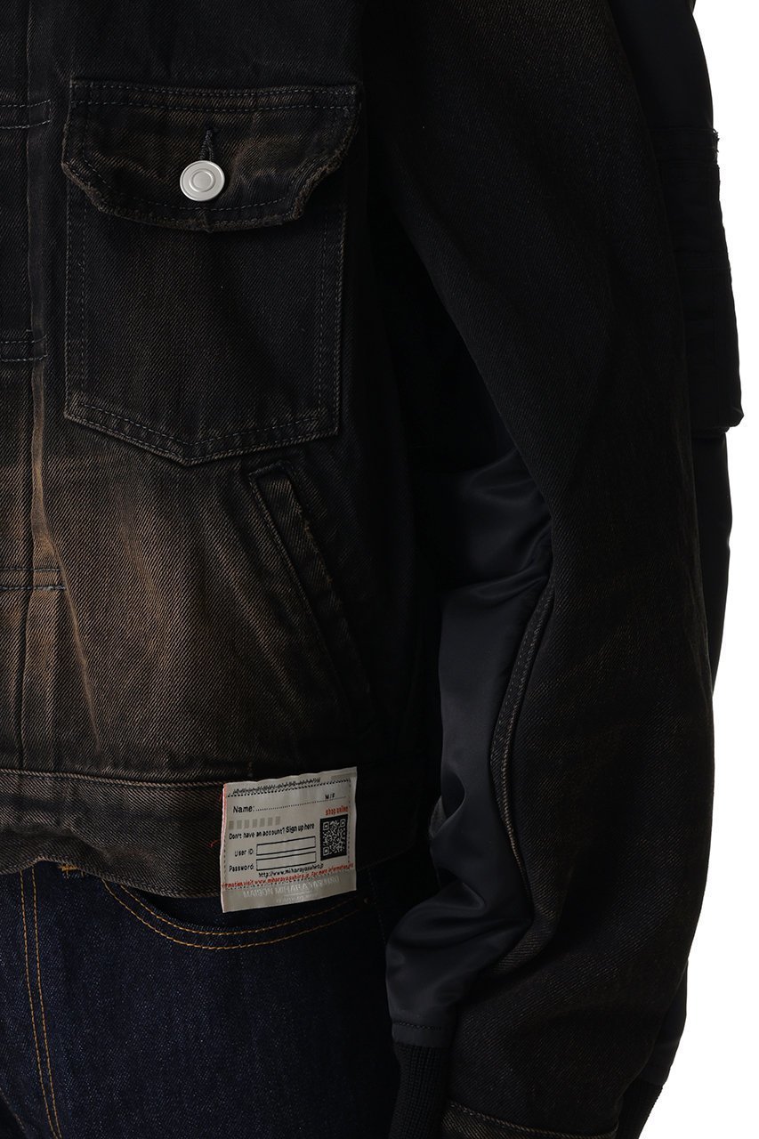 【メゾン ミハラヤスヒロ/Maison MIHARA YASUHIRO / MEN】の【MEN】【Maison MIHARA YASUHIRO】COMBINED DENIM×MA-1 ブルゾン 人気、トレンドファッション・服の通販 founy(ファニー) 　ファッション　Fashion　メンズファッション　Fashion for Men　ジャケット　Jacket, Outerwear　デニム　Denim, Jeans Material　ブルゾン　Blouson, Bomber Jacket　ミリタリー　Military, Army Style　新作・新入荷　New Arrivals / New In　other-6|ID: prp329100004888296 ipo3291000000036504876