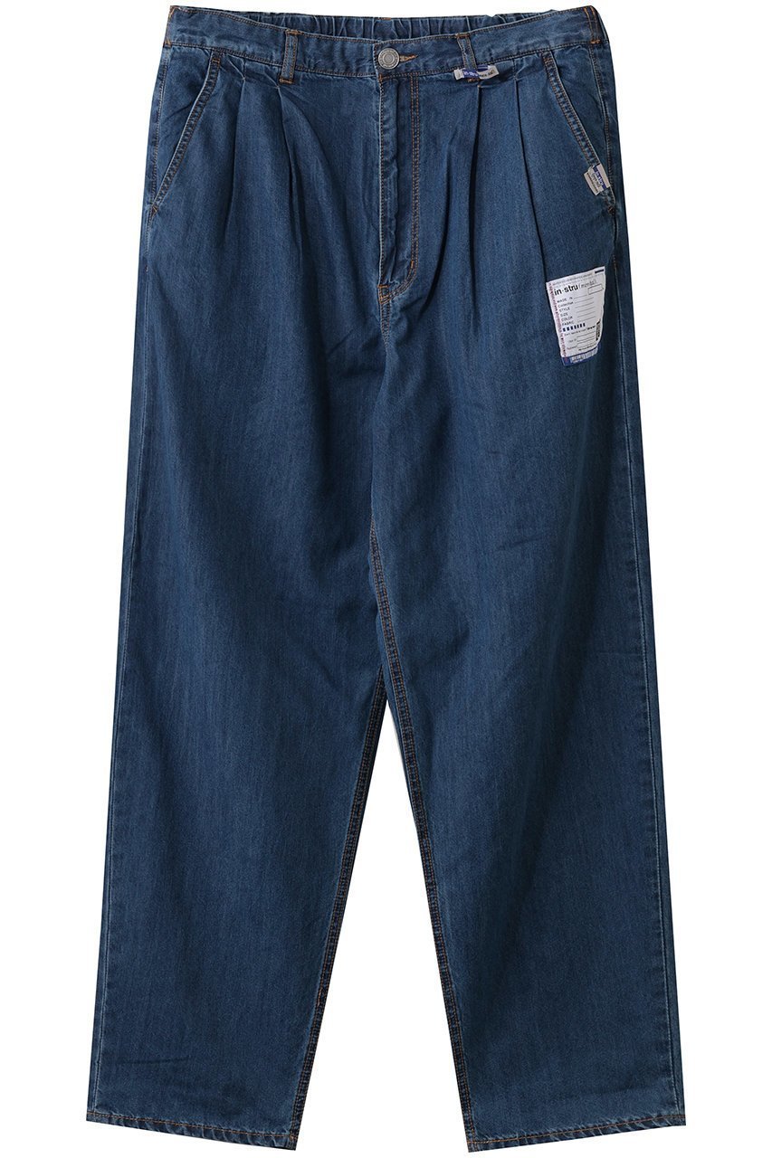 【メゾン ミハラヤスヒロ/Maison MIHARA YASUHIRO / MEN】の【MEN】【in-stru(men-tal).】COTTON TENCEL デニム ワイド テーパード パンツ インテリア・キッズ・メンズ・レディースファッション・服の通販 founy(ファニー) 　ファッション　Fashion　メンズファッション　Fashion for Men　ボトムス　Bottoms　デニムパンツ・ジーンズ　Denim Pants　なめらか　Smooth, Silky Texture　テーパード　Tapered, Tapered Pants　デニム　Denim, Jeans Material　ワイド　Wide, Wide Fit　インディゴ|ID: prp329100004888298 ipo3291000000036504882