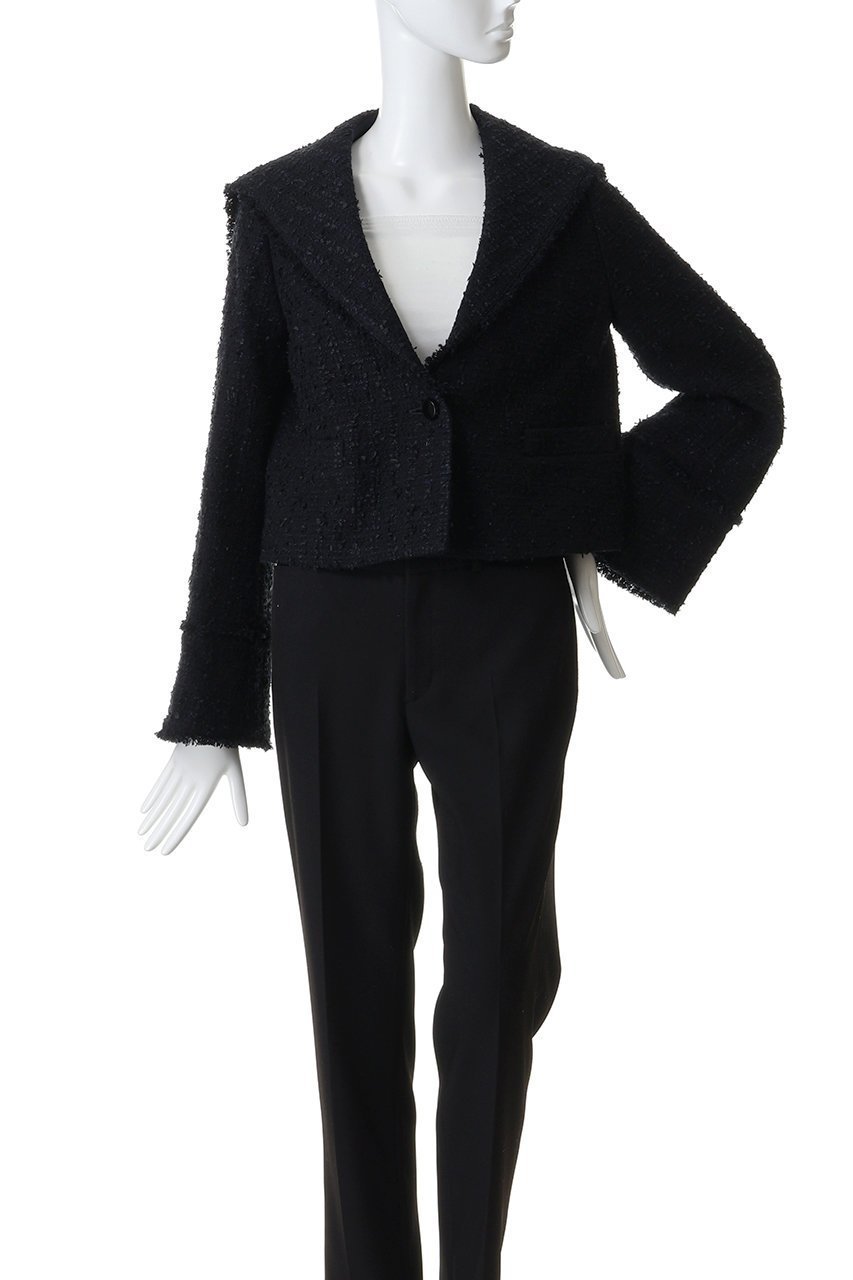 【アルアバイル/allureville】の【Loulou Willoughby】ファンシーツイードセーラージャケット 人気、トレンドファッション・服の通販 founy(ファニー) 　ファッション　Fashion　レディースファッション　Fashion for Women　アウター　Coat / Outerwear Collection　レディースジャケット・軽アウター　Jackets　クラシック　Classic, Timeless Style　コンパクト　Compact, Small Size　シンプル　Simple, Minimal　ジャケット　Jacket, Outerwear　スリーブ　Sleeve, Long Sleeve / Short Sleeve　ツイード　Twill, Twill Weave　バランス　Balance, Style Balance　ボトム　Bottoms, Lower Wear　エレガント 上品　Elegant　other-2|ID: prp329100004888320 ipo3291000000036521683