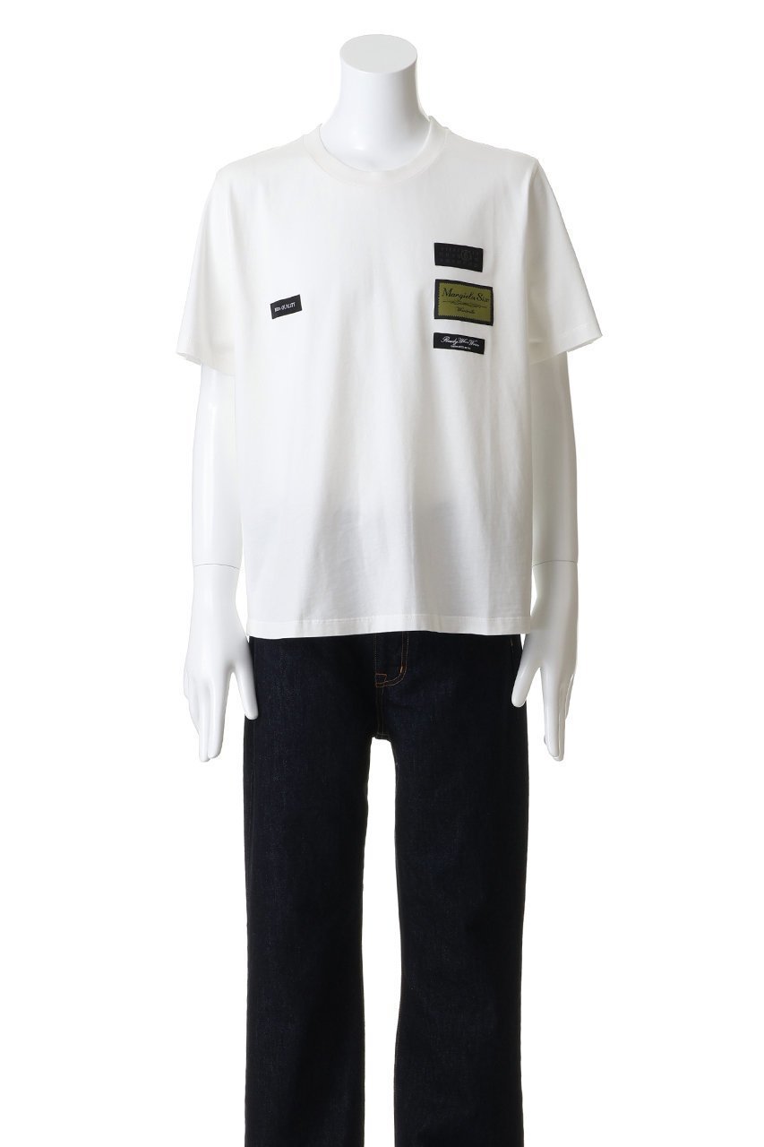 【エムエムシックス メゾンマルジェラ/MM6 Maison Margiela / MEN】の【MEN】ロゴTシャツ 人気、トレンドファッション・服の通販 founy(ファニー) 　ファッション　Fashion　メンズファッション　Fashion for Men　トップス・カットソー　Cut & Sew Tops　メンズシャツ　Shirts　インナー　Innerwear　カーディガン　Cardigan, Knitwear　ショート　Short, Short Length　ジャケット　Jacket, Outerwear　スリーブ　Sleeve, Long Sleeve / Short Sleeve　フロント　Front, Front Design　リラックス　Relax, Relaxed Fit　other-2|ID: prp329100004888324 ipo3291000000036505048