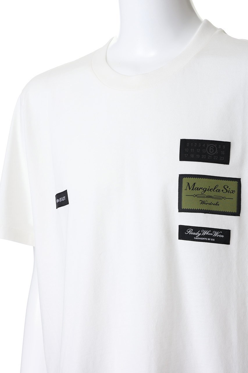 【エムエムシックス メゾンマルジェラ/MM6 Maison Margiela / MEN】の【MEN】ロゴTシャツ 人気、トレンドファッション・服の通販 founy(ファニー) 　ファッション　Fashion　メンズファッション　Fashion for Men　トップス・カットソー　Cut & Sew Tops　メンズシャツ　Shirts　インナー　Innerwear　カーディガン　Cardigan, Knitwear　ショート　Short, Short Length　ジャケット　Jacket, Outerwear　スリーブ　Sleeve, Long Sleeve / Short Sleeve　フロント　Front, Front Design　リラックス　Relax, Relaxed Fit　other-5|ID: prp329100004888324 ipo3291000000036505051