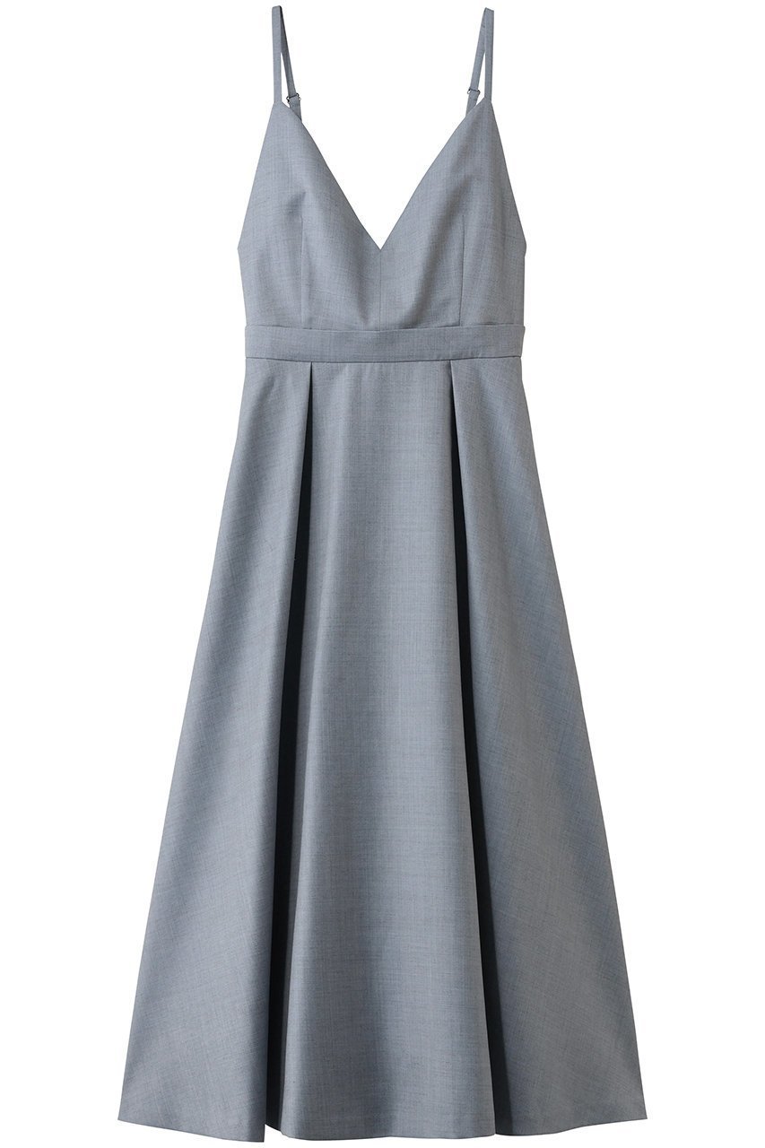 【エブール/ebure】のドライシャンブレー ジャンパースカート インテリア・キッズ・メンズ・レディースファッション・服の通販 founy(ファニー) 　ファッション　Fashion　レディースファッション　Fashion for Women　スカート　Skirts　ワンピース　Dresses　おすすめ　Recommended / Our Picks　インナー　Innerwear　キャミソール　Camisole, Spaghetti Strap Top　シャンブレー　Chambray, Denim-Like Fabric　シンプル　Simple, Minimal　ジャケット　Jacket, Outerwear　セットアップ　Set-Up, Coordinated Outfit　タンク　Tank Top, Sleeveless Top　チュニック　Tunic, Long Top　フレア　Flare, Flared　エレガント 上品　Elegant　ライトブルー|ID: prp329100004888327 ipo3291000000036505066