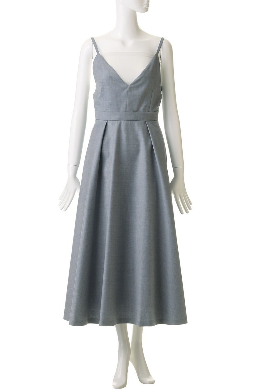 【エブール/ebure】のドライシャンブレー ジャンパースカート 人気、トレンドファッション・服の通販 founy(ファニー) 　ファッション　Fashion　レディースファッション　Fashion for Women　スカート　Skirts　ワンピース　Dresses　おすすめ　Recommended / Our Picks　インナー　Innerwear　キャミソール　Camisole, Spaghetti Strap Top　シャンブレー　Chambray, Denim-Like Fabric　シンプル　Simple, Minimal　ジャケット　Jacket, Outerwear　セットアップ　Set-Up, Coordinated Outfit　タンク　Tank Top, Sleeveless Top　チュニック　Tunic, Long Top　フレア　Flare, Flared　エレガント 上品　Elegant　other-2|ID: prp329100004888327 ipo3291000000036505067