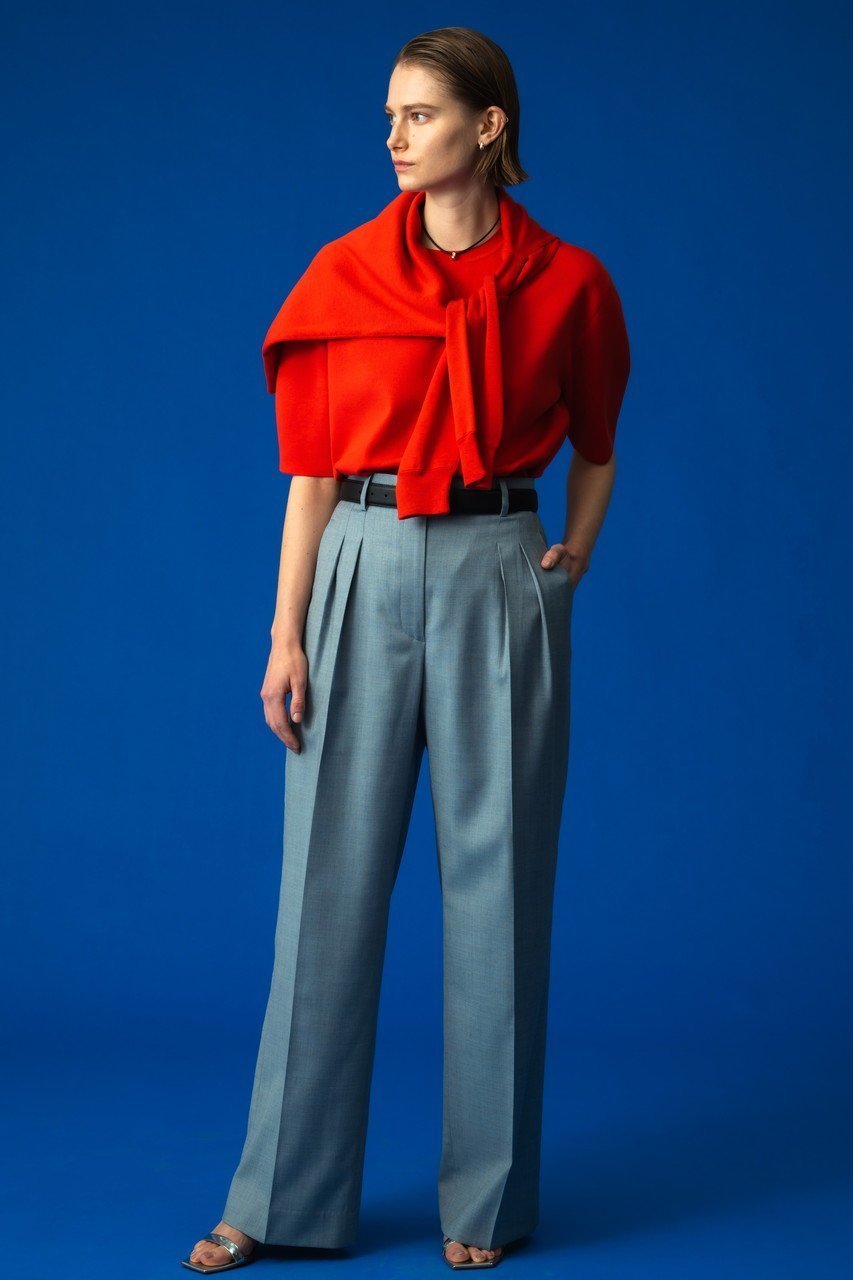 【エブール/ebure】のドライシャンブレー タックパンツ 人気、トレンドファッション・服の通販 founy(ファニー) 　ファッション　Fashion　レディースファッション　Fashion for Women　パンツ　Pants & Trousers　シャンブレー　Chambray, Denim-Like Fabric　シンプル　Simple, Minimal　ジャケット　Jacket, Outerwear　ストレート　Straight, Straight Cut　セットアップ　Set-Up, Coordinated Outfit　バランス　Balance, Style Balance　ビジネス 仕事 通勤　Business / Work / Commuting　マニッシュ　Mannish, Boyish　エレガント 上品　Elegant　other-6|ID: prp329100004888329 ipo3291000000036505087