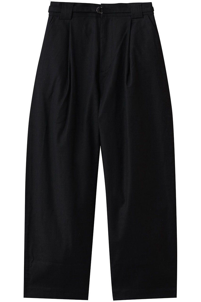 【ミディウミ/MidiUmi】のslacks PT with belt パンツ インテリア・キッズ・メンズ・レディースファッション・服の通販 founy(ファウニー) 　ファッション　Fashion　レディースファッション　Fashion for Women　パンツ　Pants & Trousers　シューズ　Shoes, Footwear　マニッシュ　Mannish, Boyish　black|ID: prp329100004888336 ipo3291000000036909180